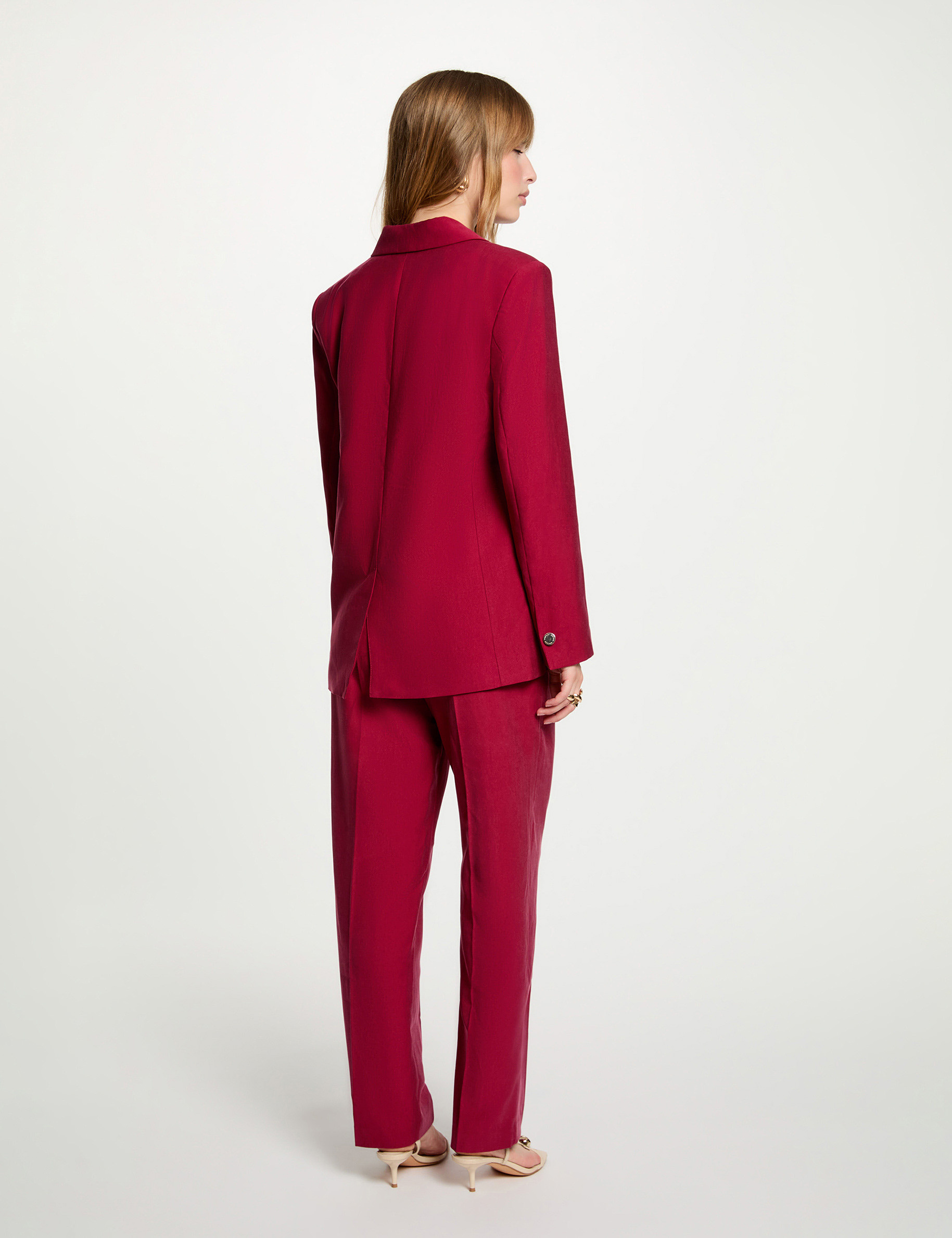 Blazer jacket bordeaux women