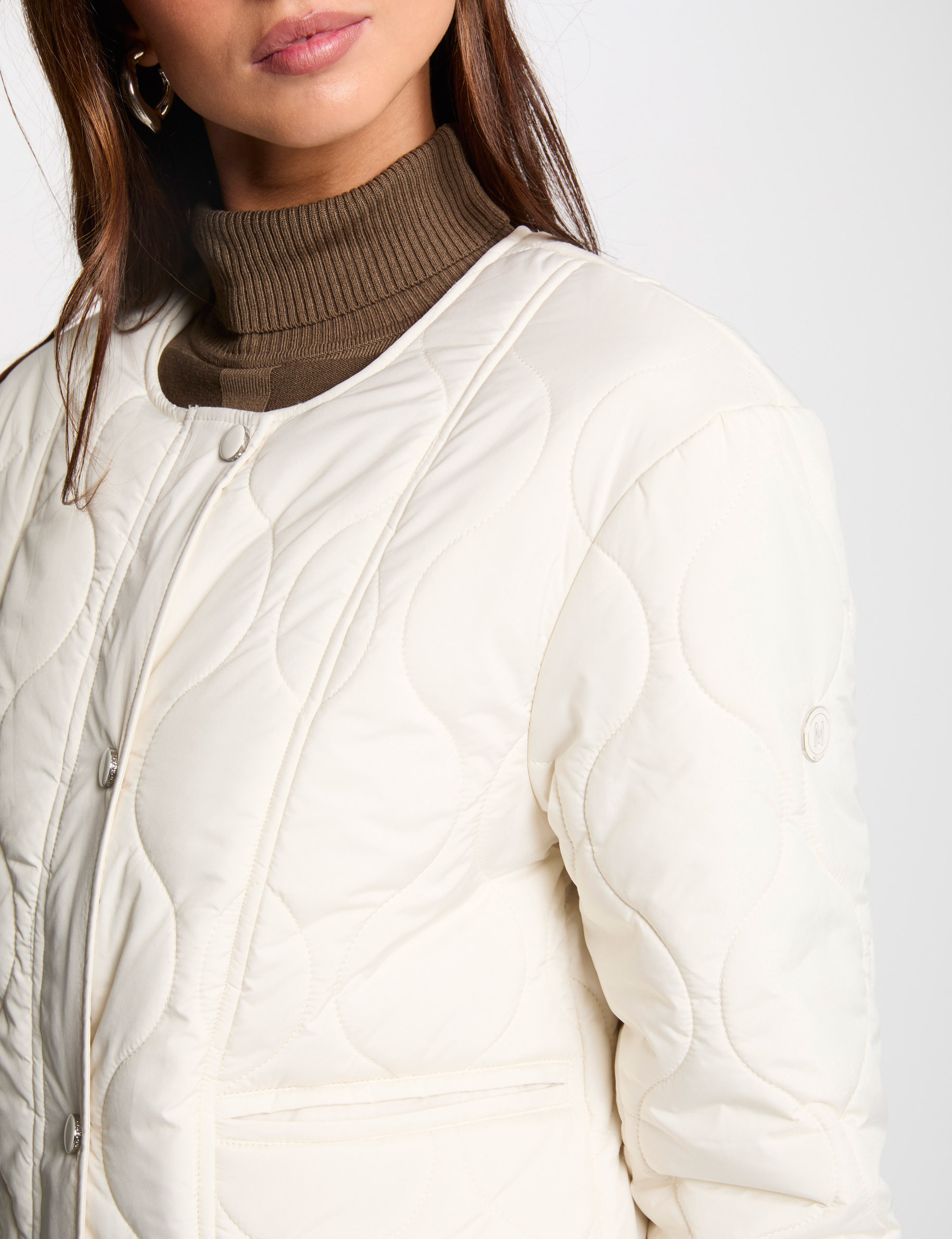 short padded jacket ivory women Short padded jacket ivory women