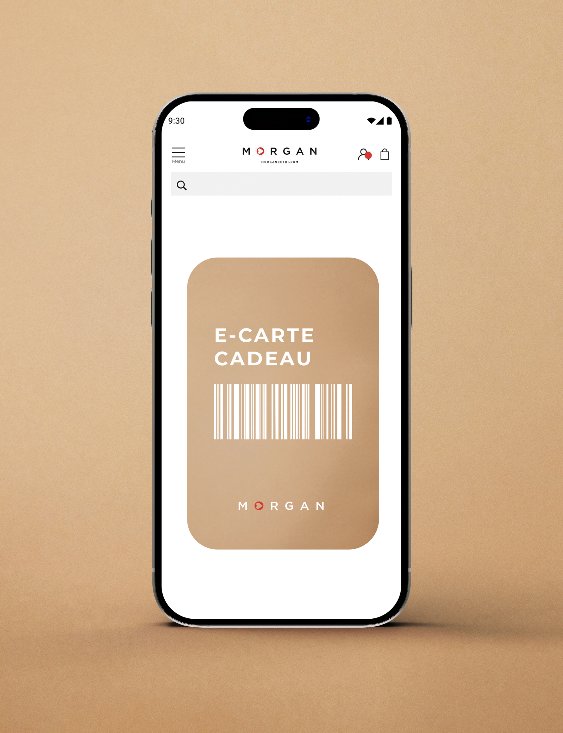 e-carte cadeau Morgan