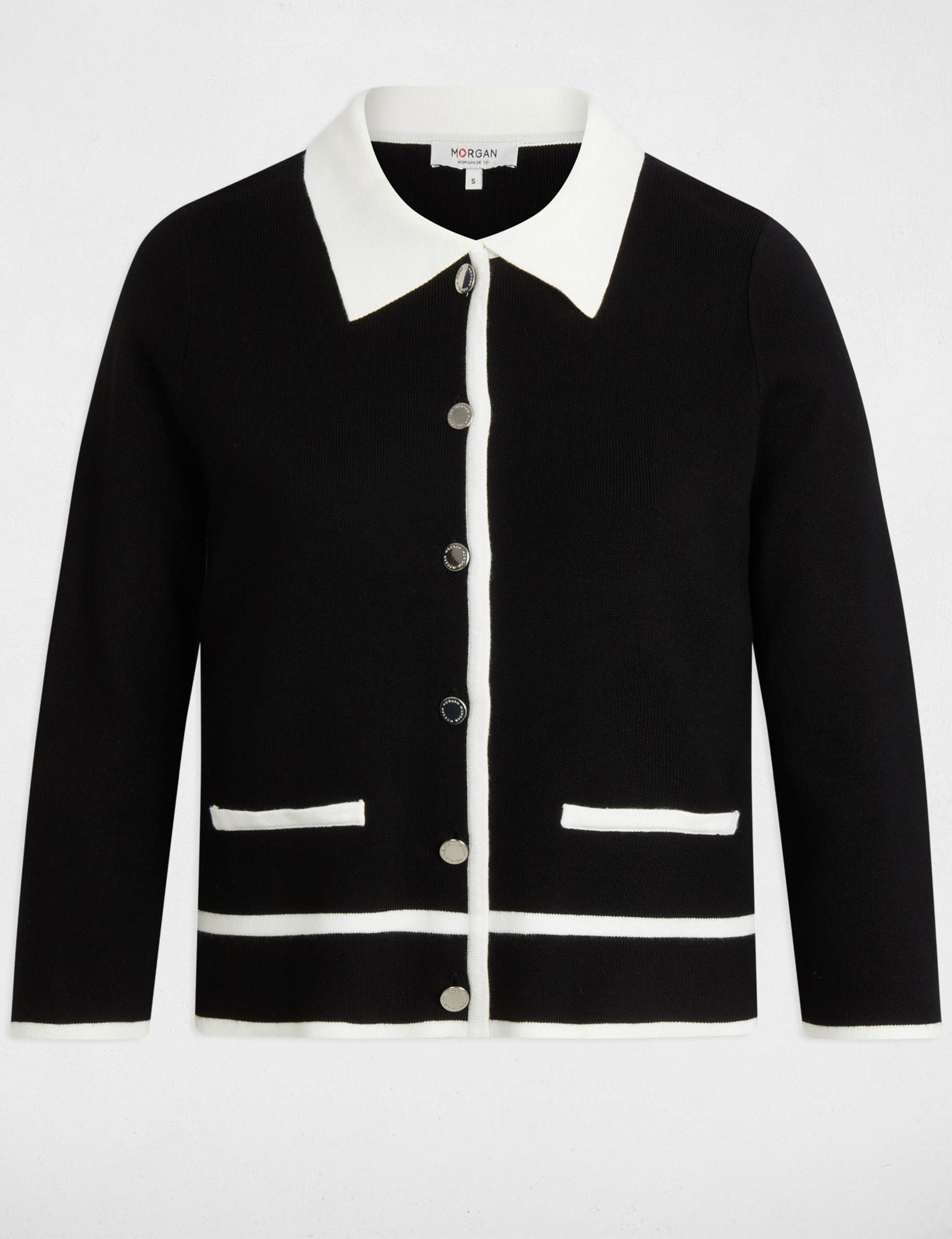 cardigan 34 length sleeves black women Cardigan 3/4-length sleeves black women