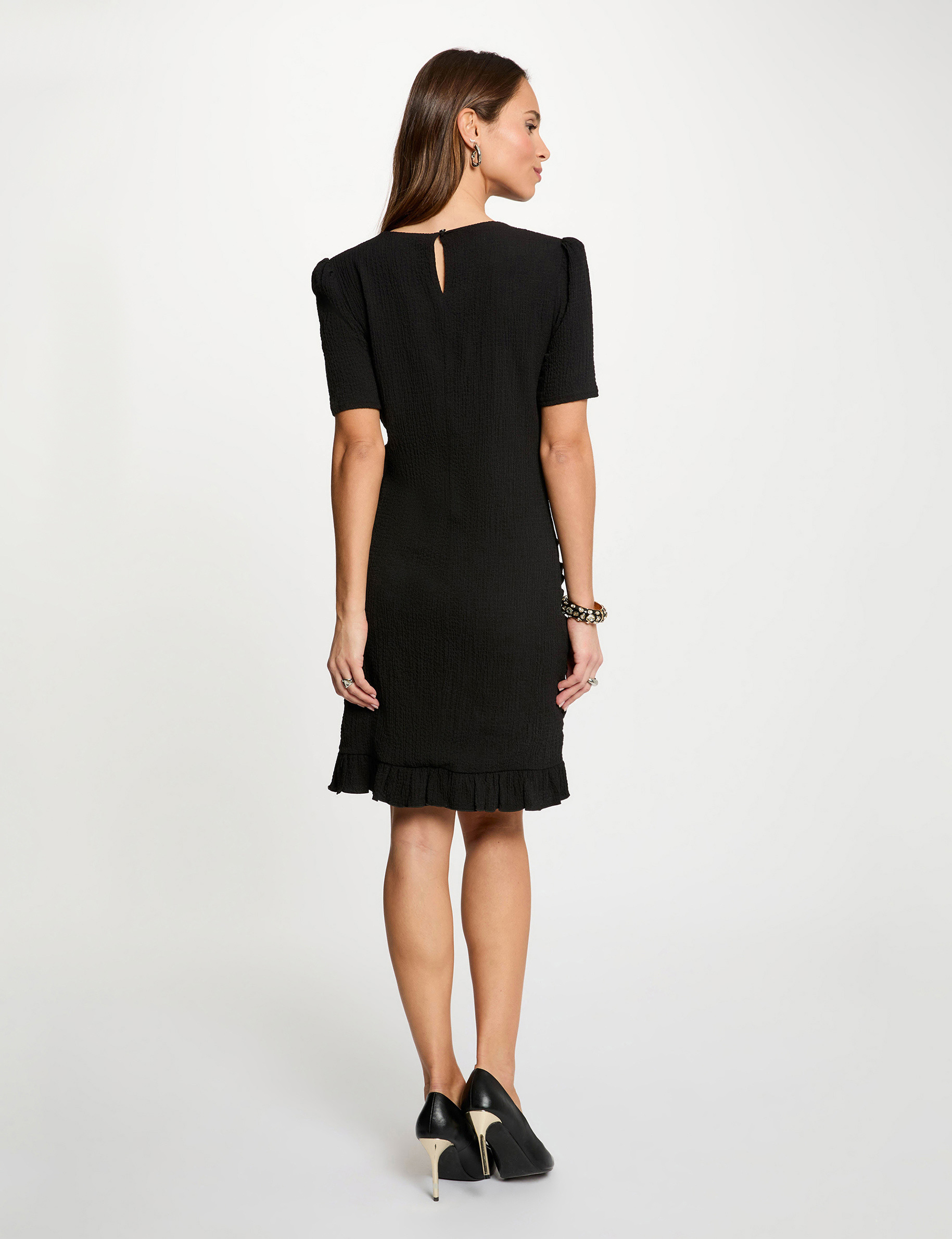 Fitted short dress black women