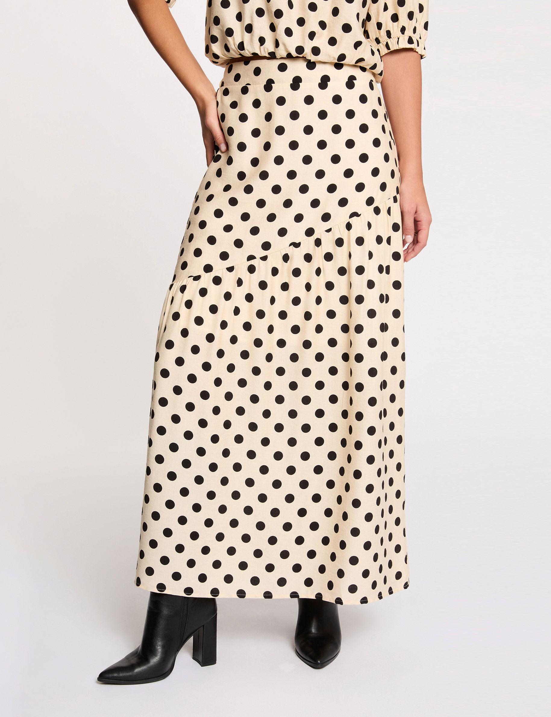 Fitted long skirt multicolor women