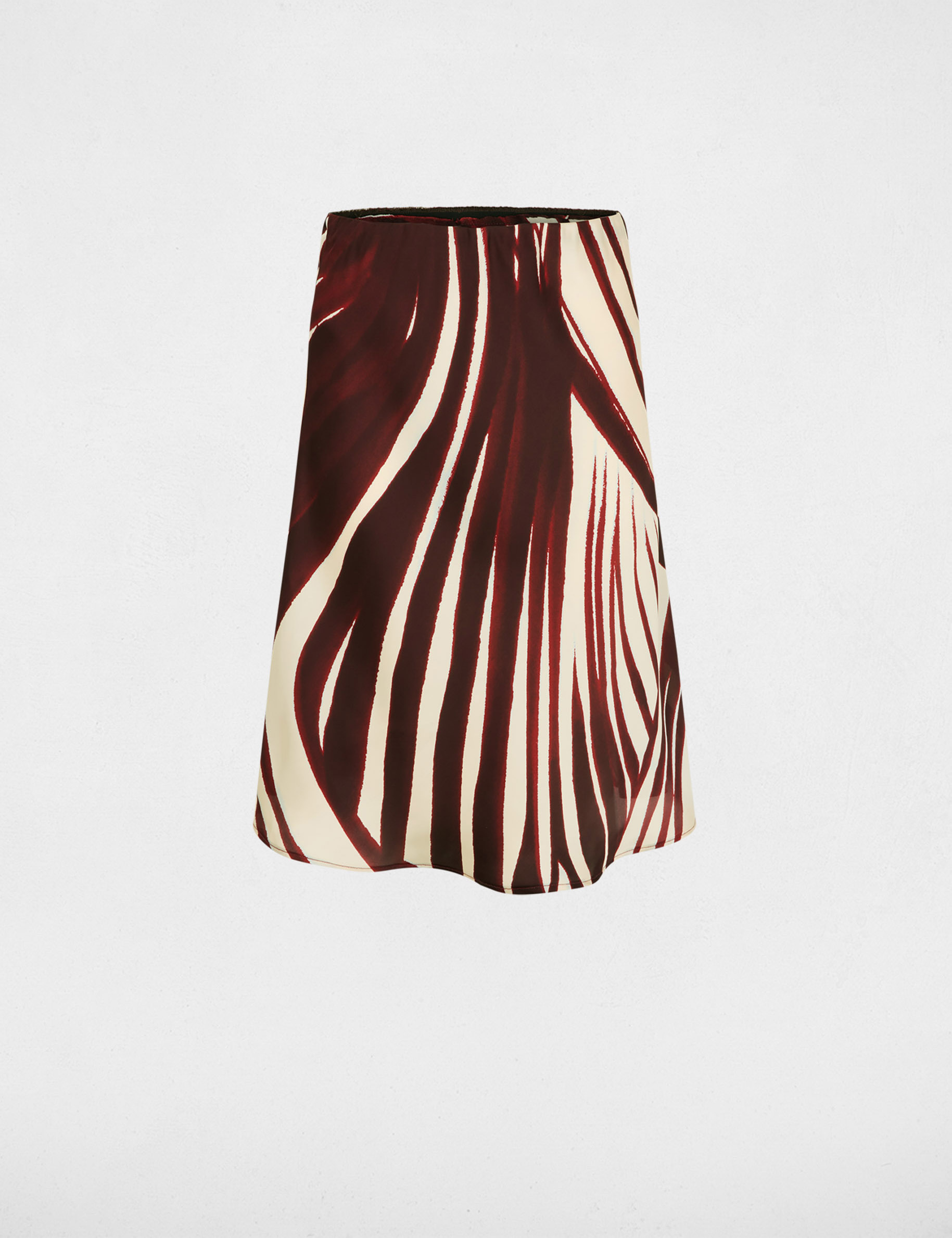 Satin short skirt multicolor women
