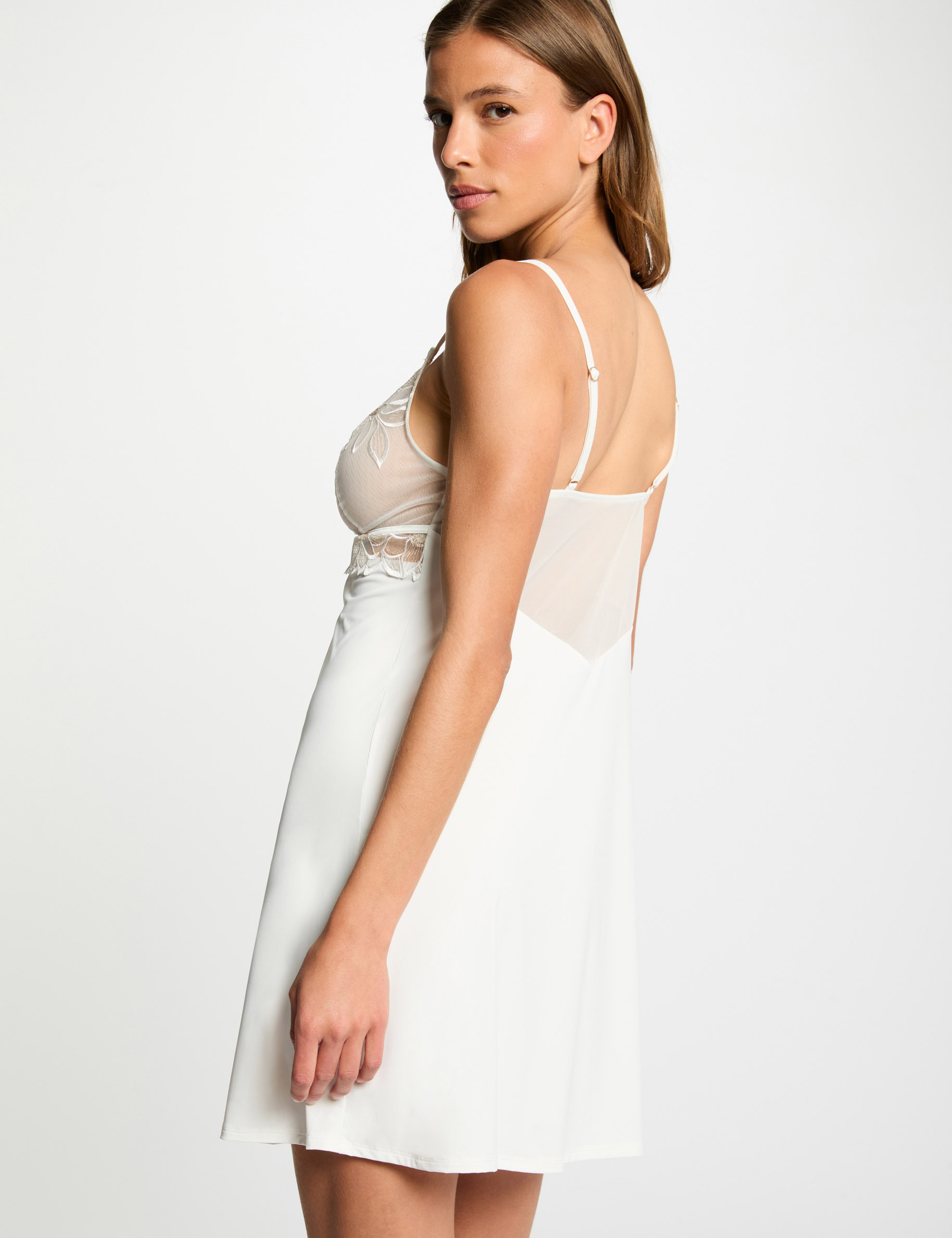 Lace nightie ivory women