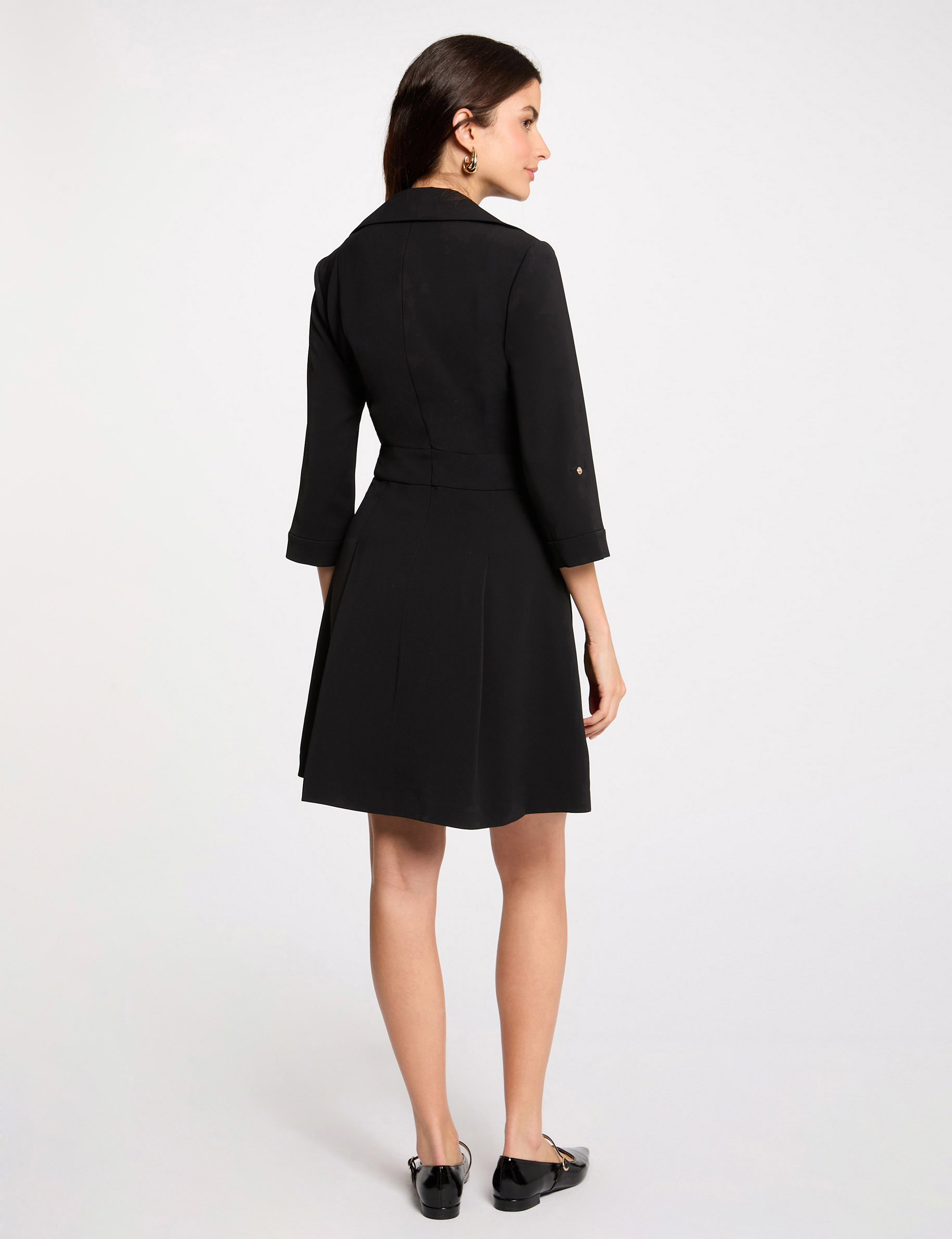 robe courte trapeze noir femme Robe courte trapèze noir femme