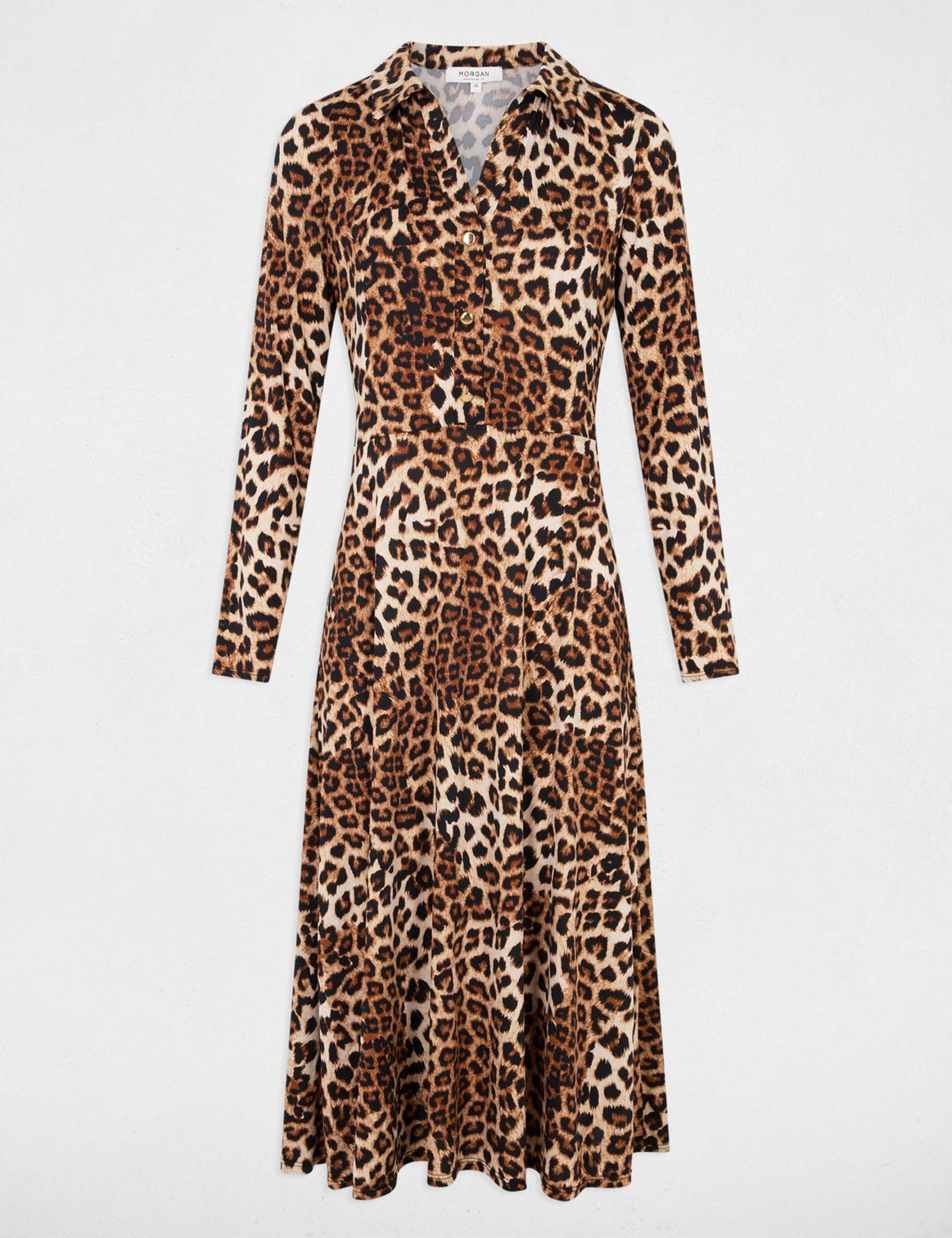 Printed mini straight dress multicolor women