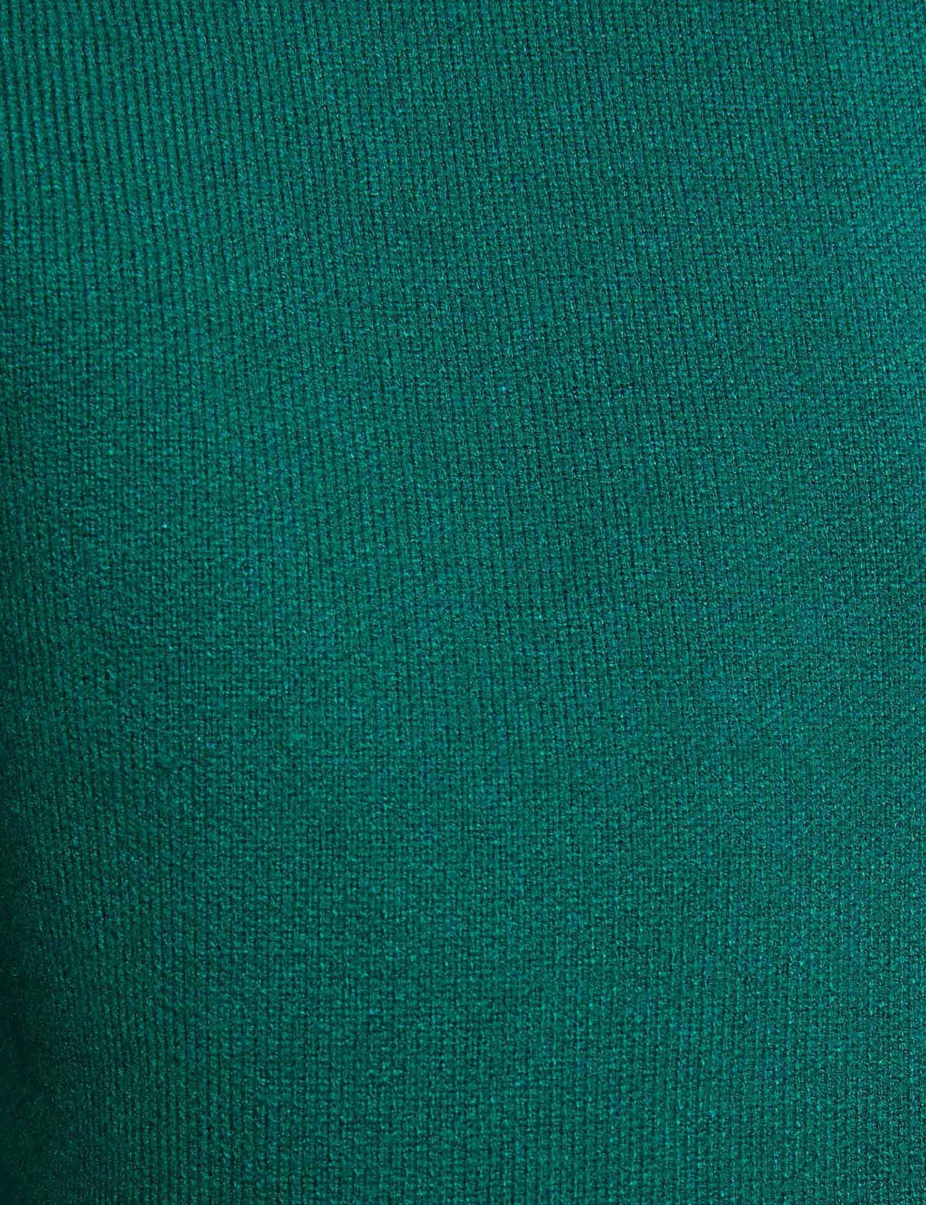 Teddy high neck sweater green women