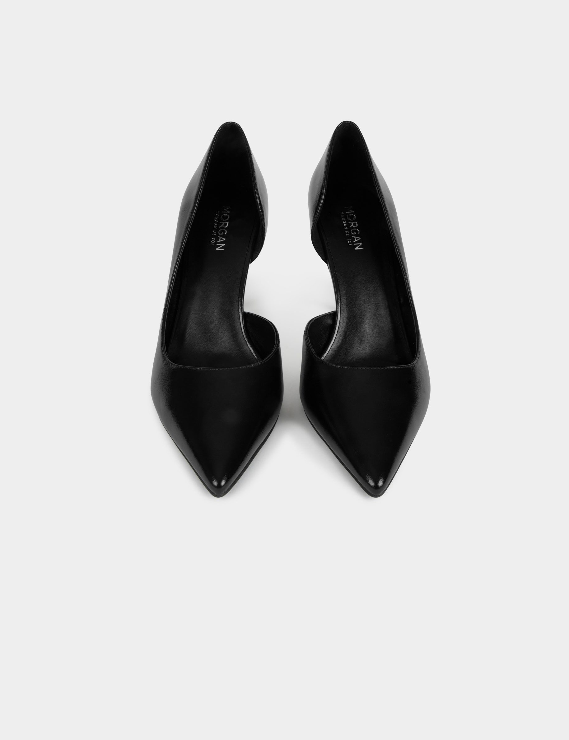 Open-side court shoe black women