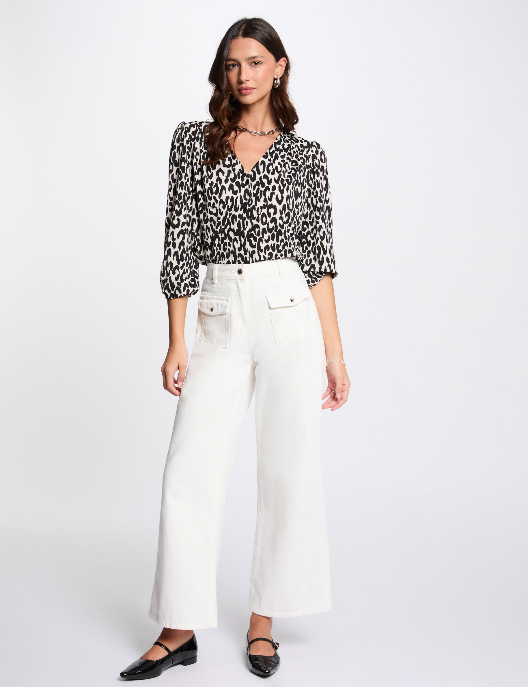 long sleeved shirt white women Long-sleeved shirt white women