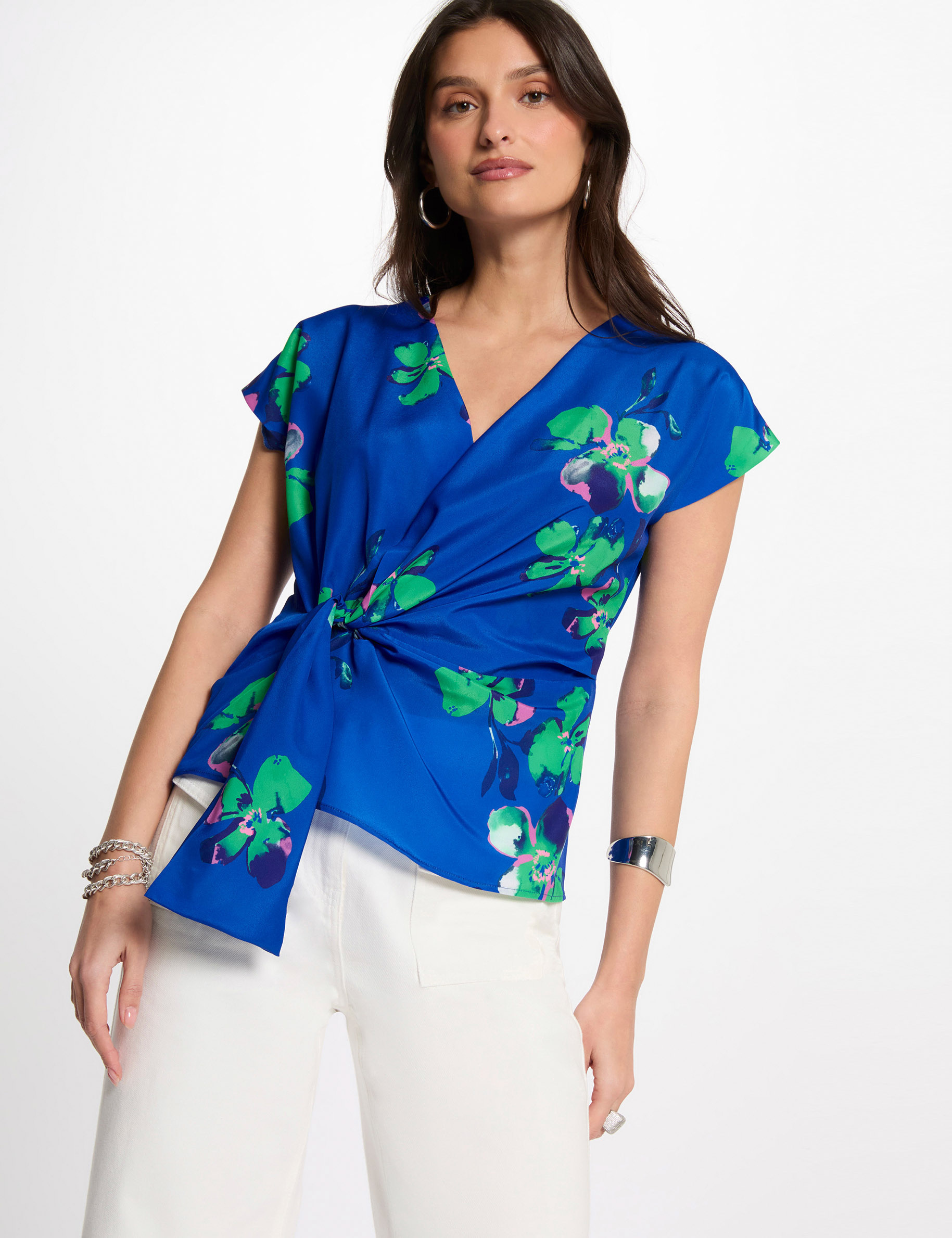 short sleeved blouse multicolor women Short-sleeved blouse multicolor women