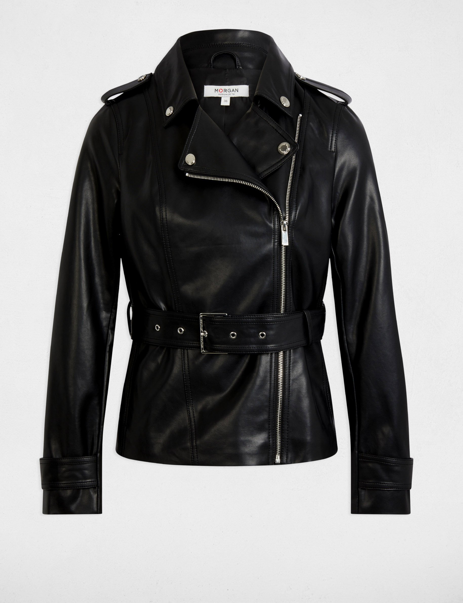 faux leather jacket black women Faux leather jacket black women