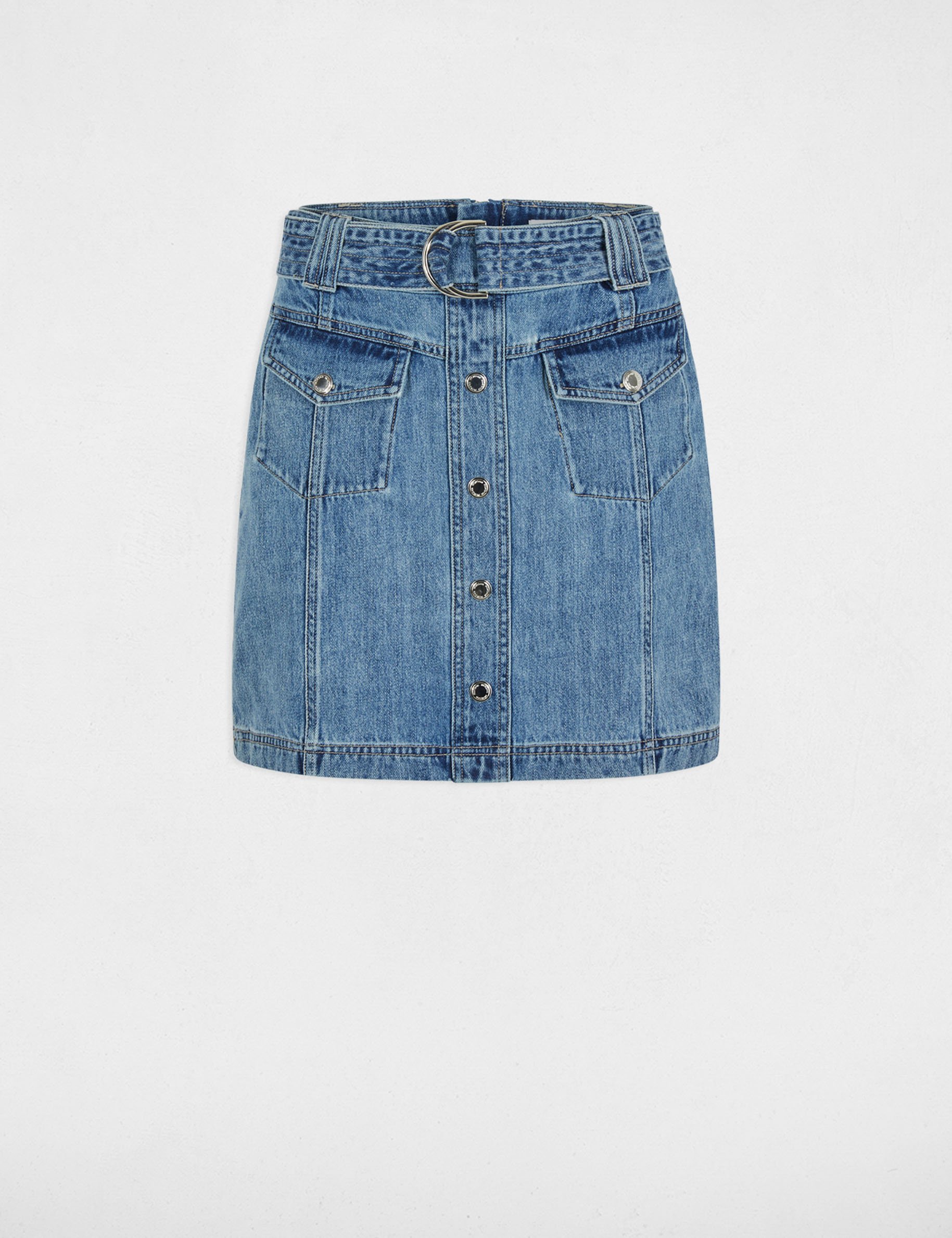 mini denim skirt stone wash denim women Mini denim skirt stone wash denim women