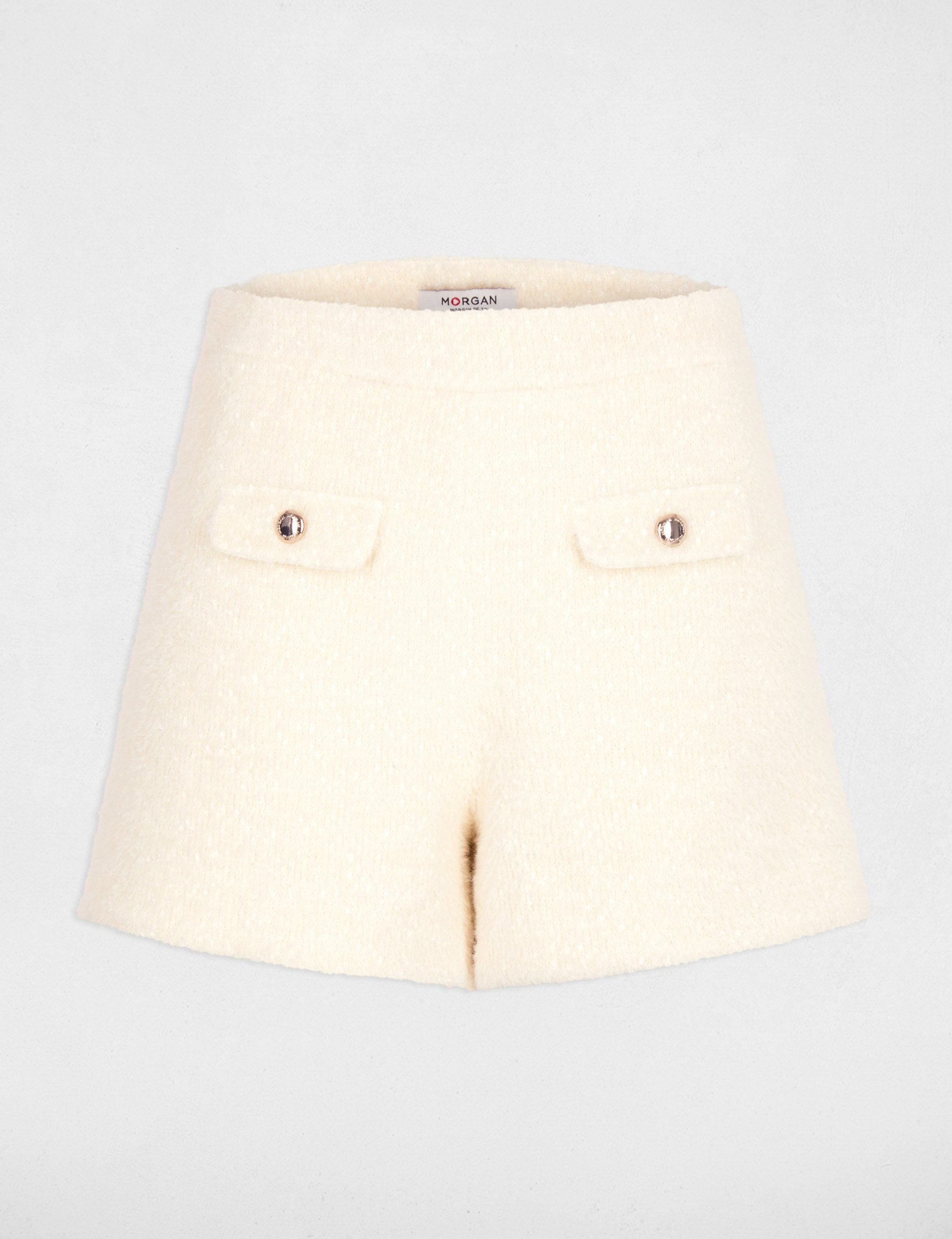 short taille haute ivoire femme Short taille haute ivoire femme