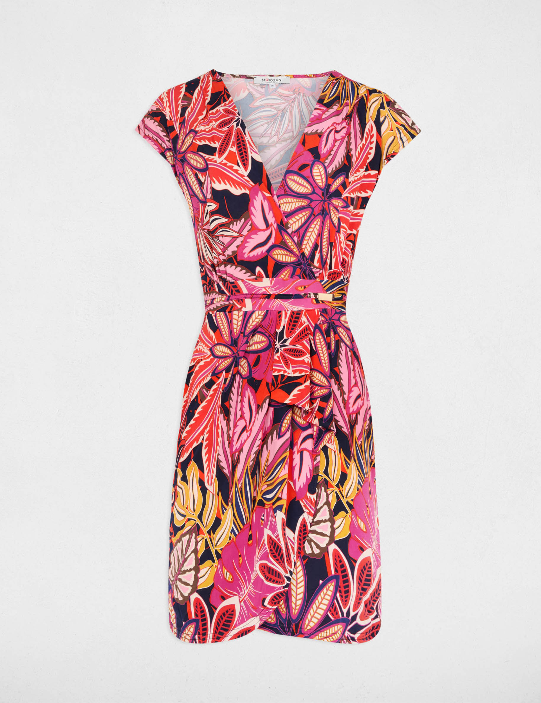 wrap mini dress multicolored women Wrap mini dress multicolored women