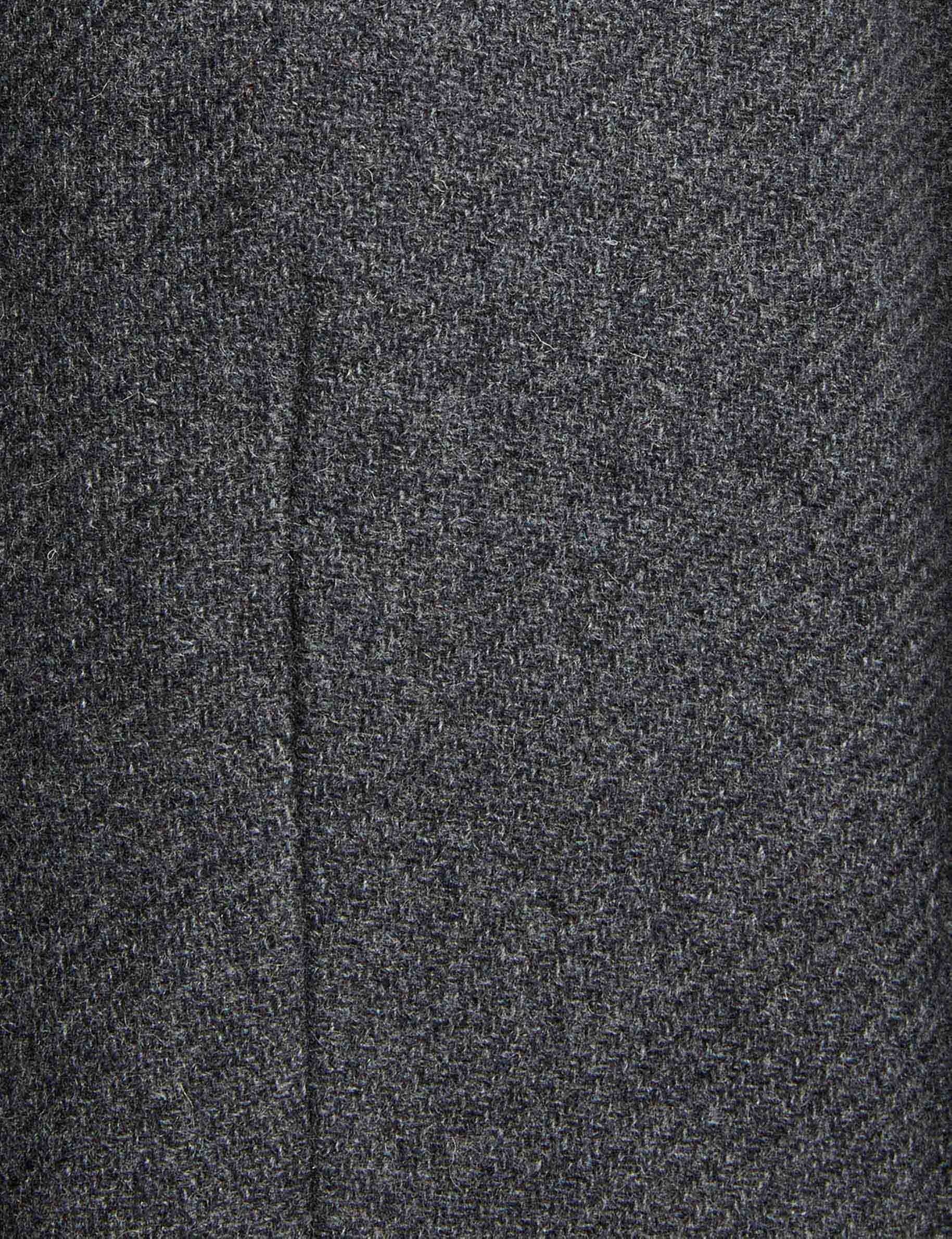 fitted boucle coat dark grey women null