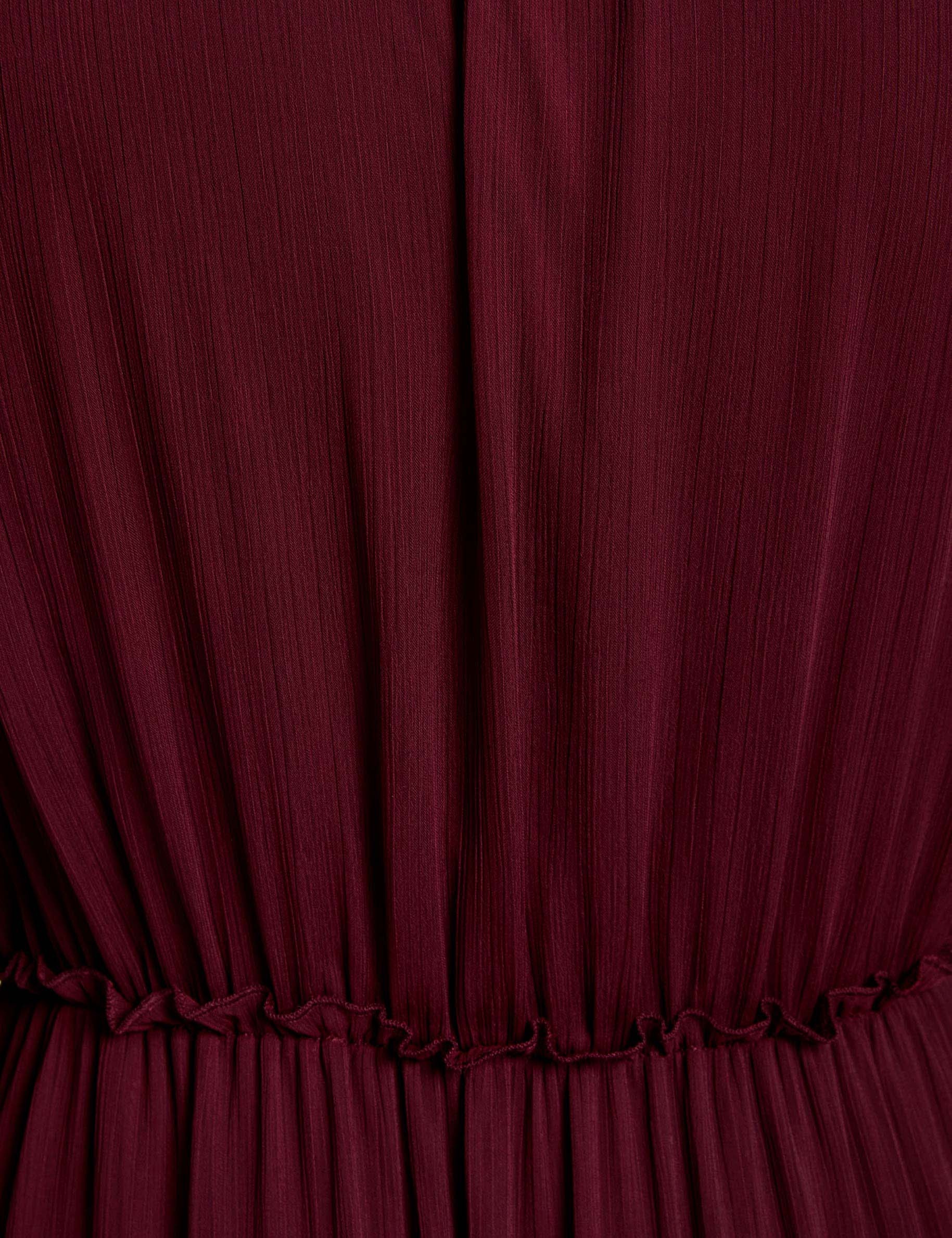 flowy long dress plum women null