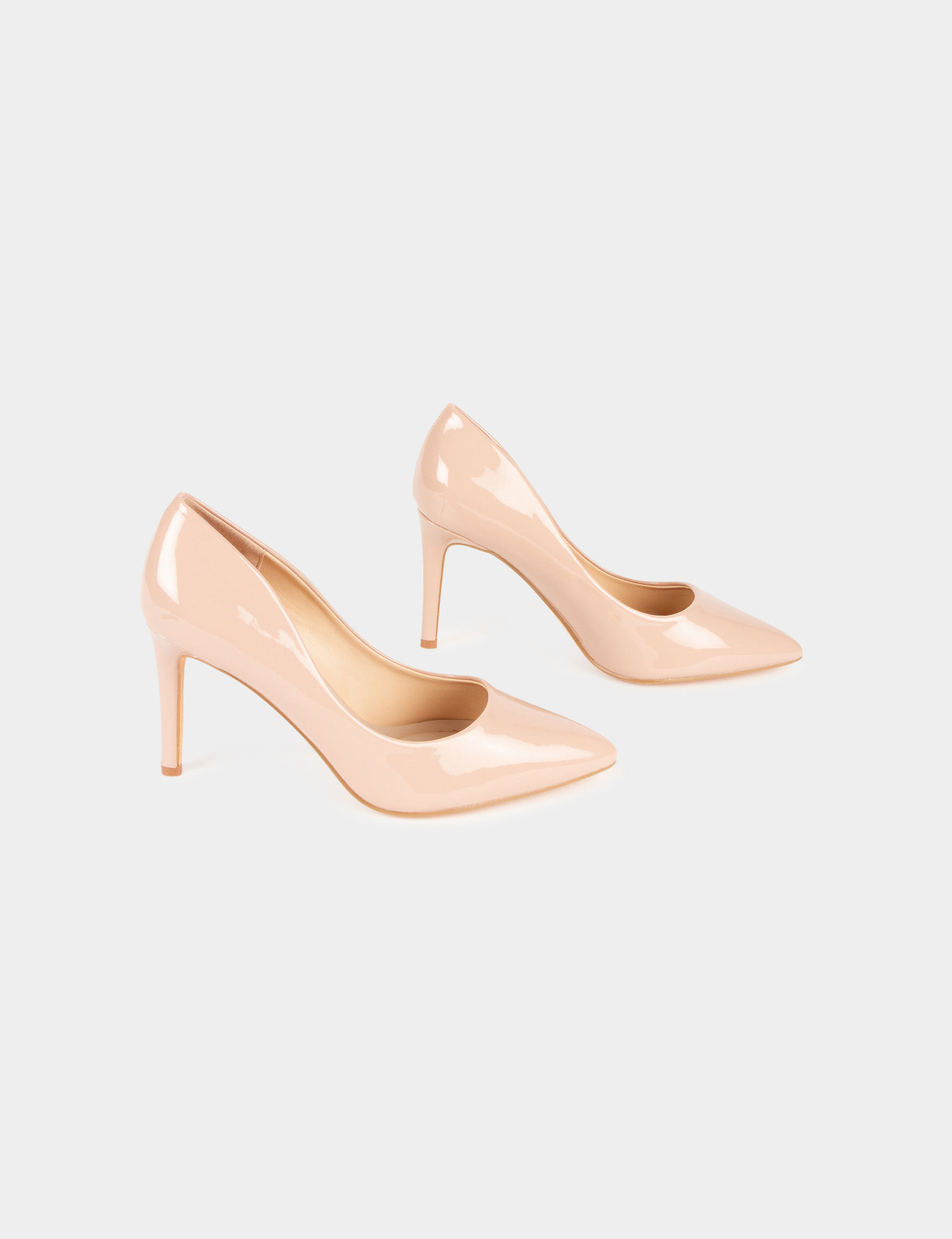 Patent stilettos pale pink ladies'