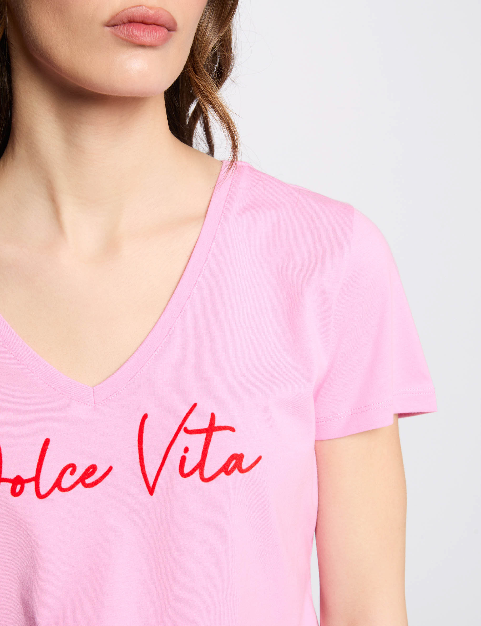 t shirt with message pink women T-shirt with message pink women