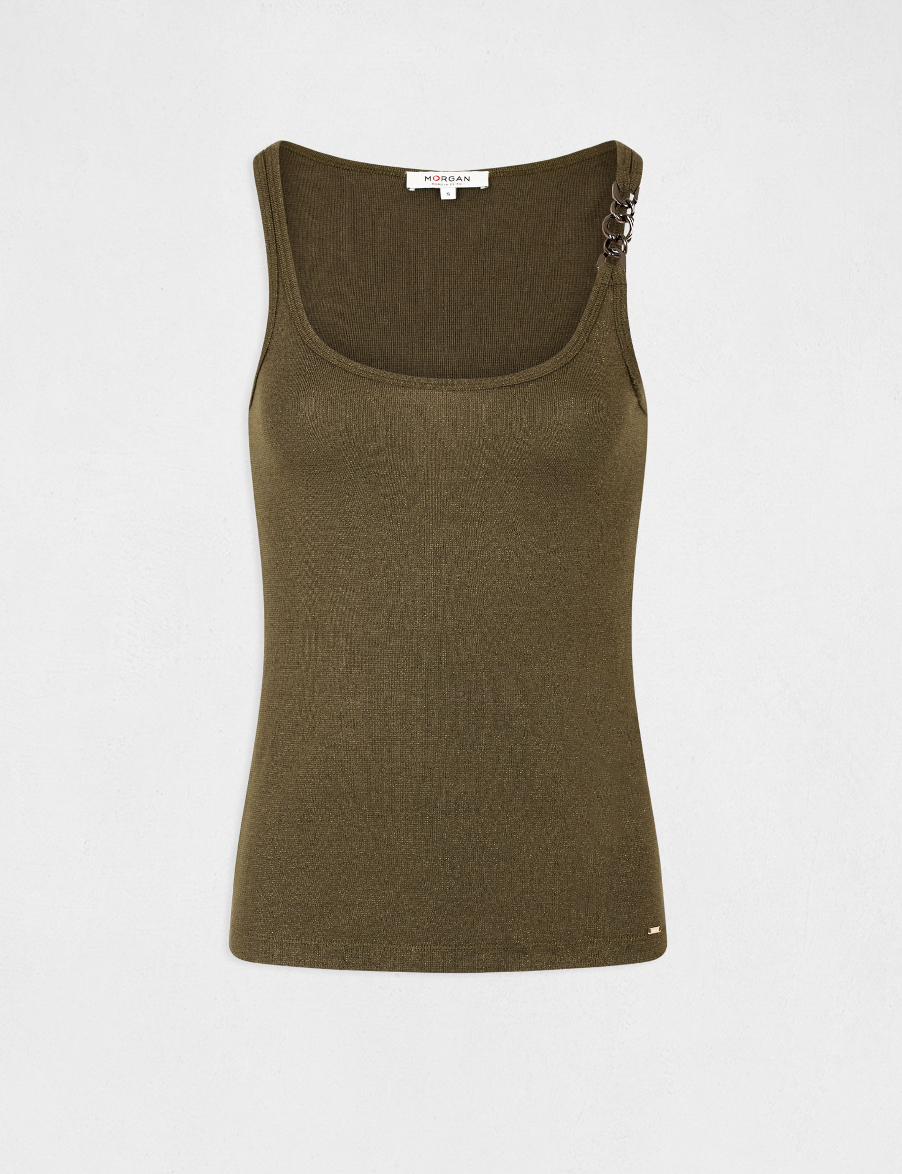 Vest top with wide straps and ornaments ladies' Vest top with wide straps and ornaments ladies'