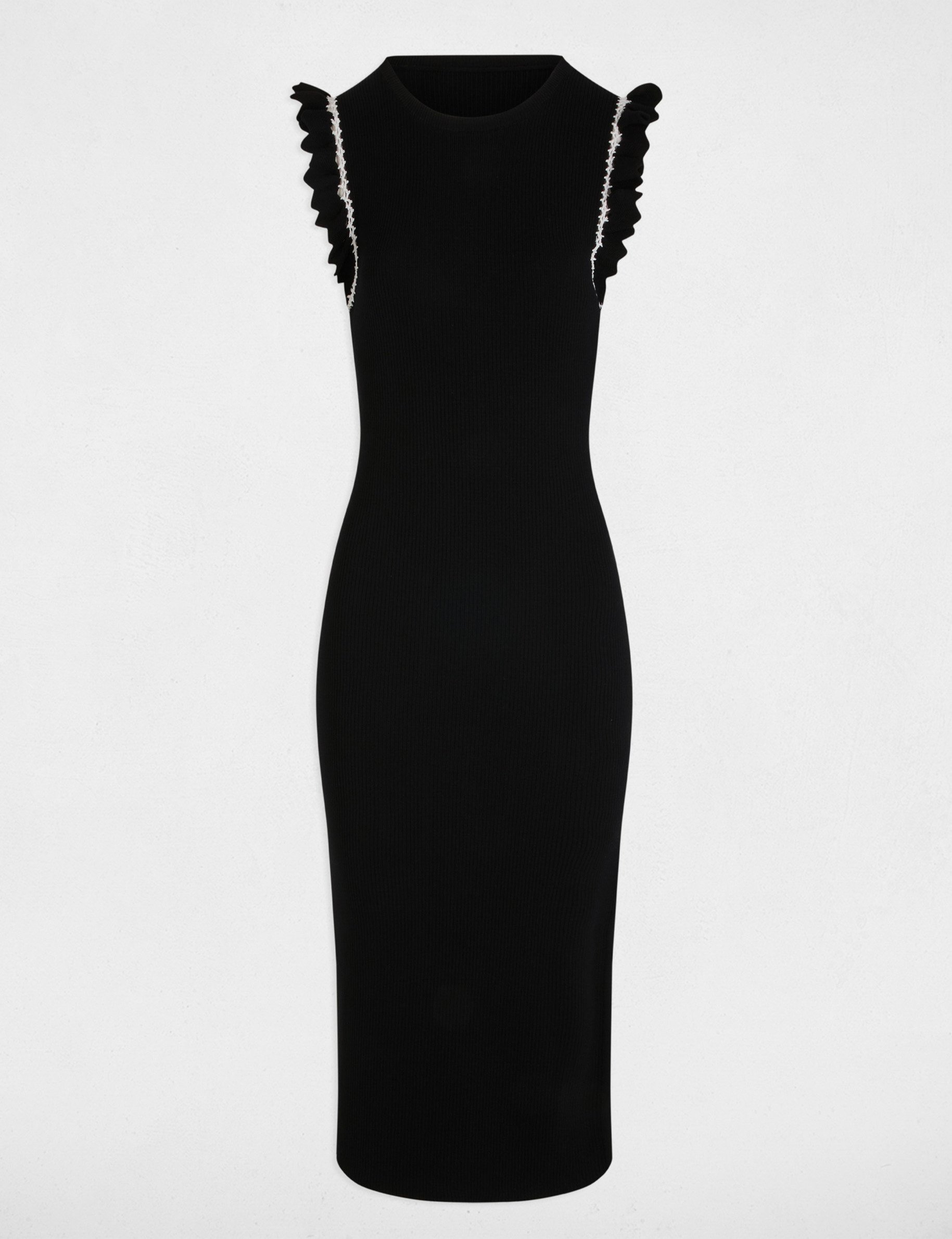 robe tricot ajustee noir femme Robe tricot ajustée noir femme
