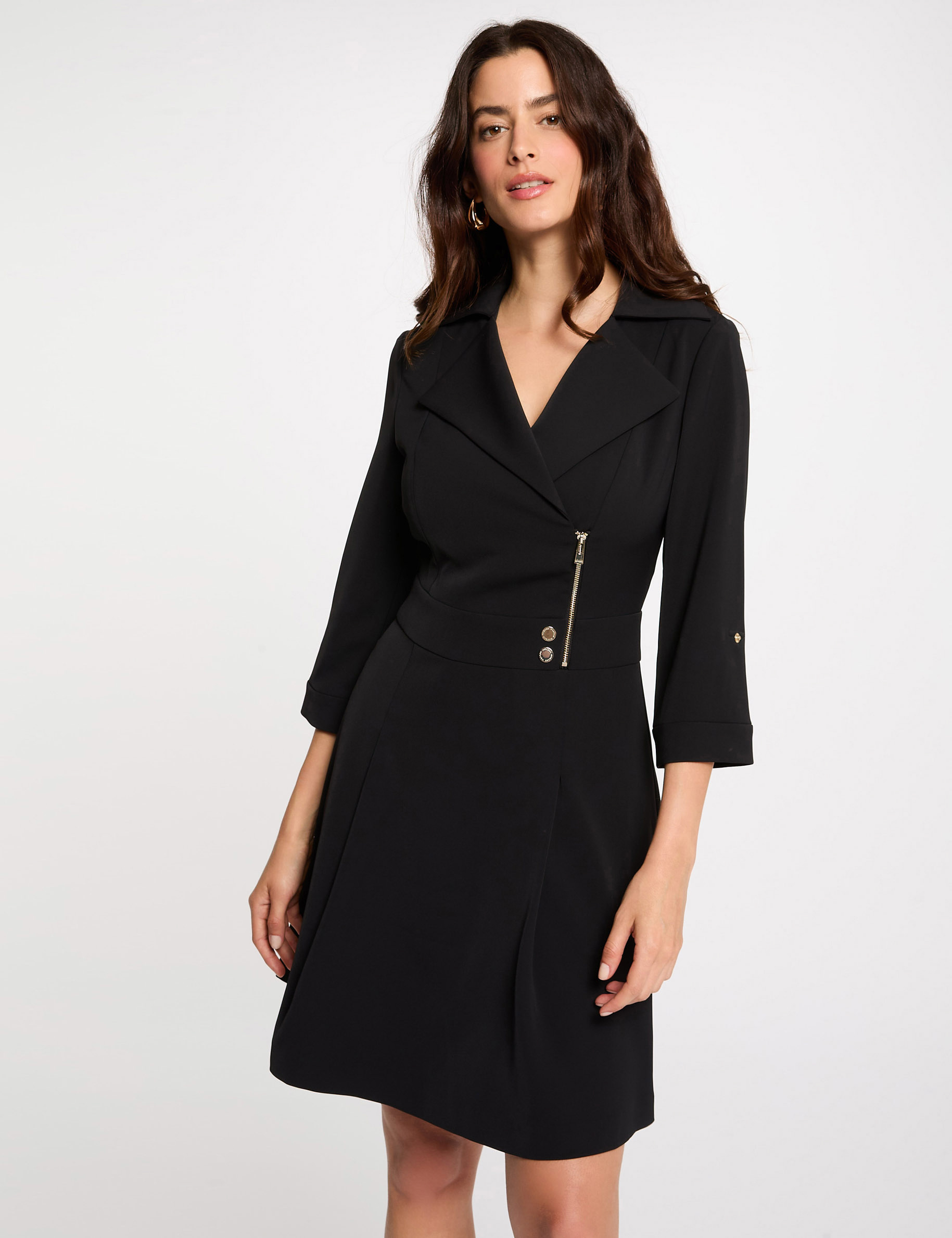 robe courte trapeze noir femme Robe courte trapèze noir femme