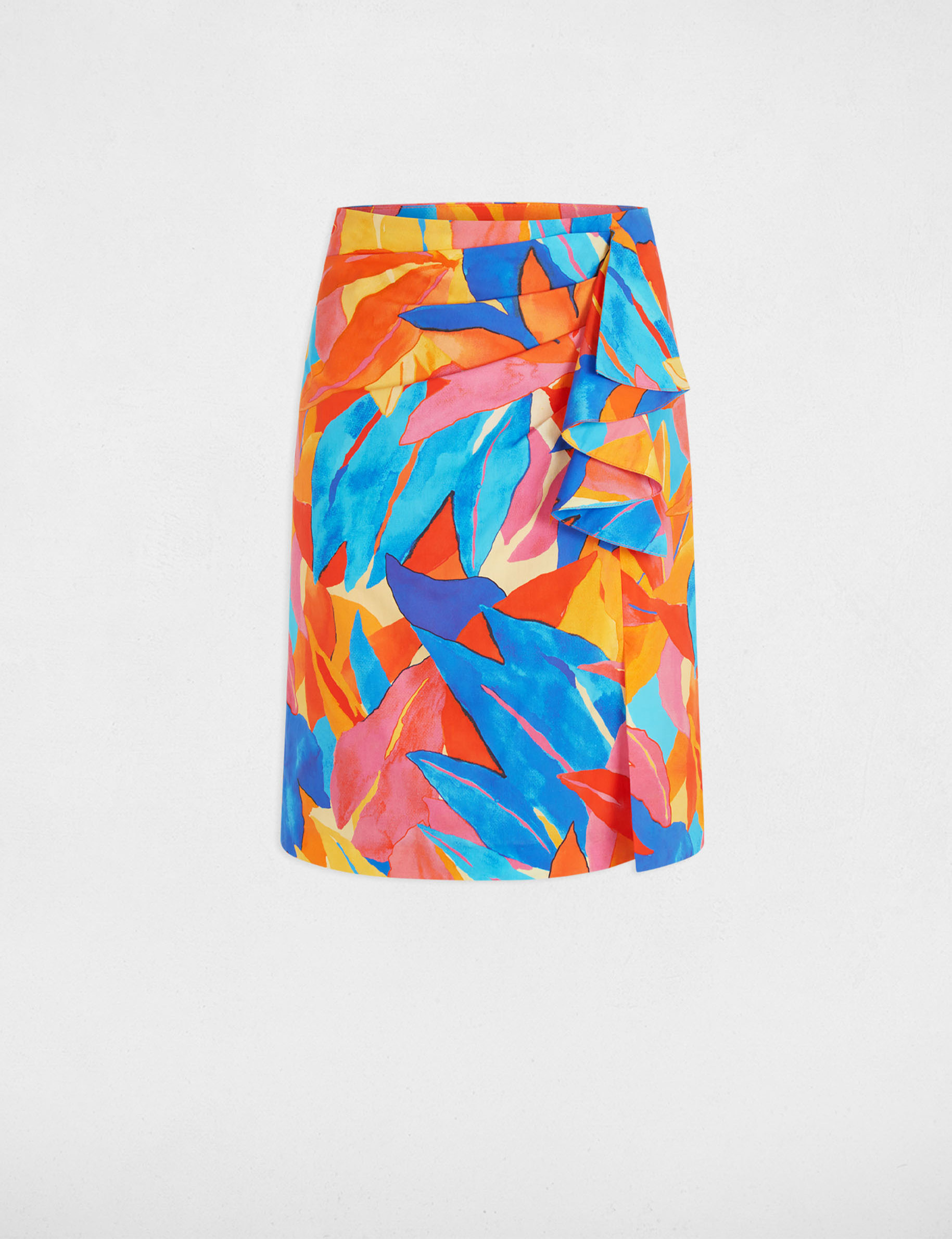printed fitted skirt multicolor women Printed fitted skirt multicolor women