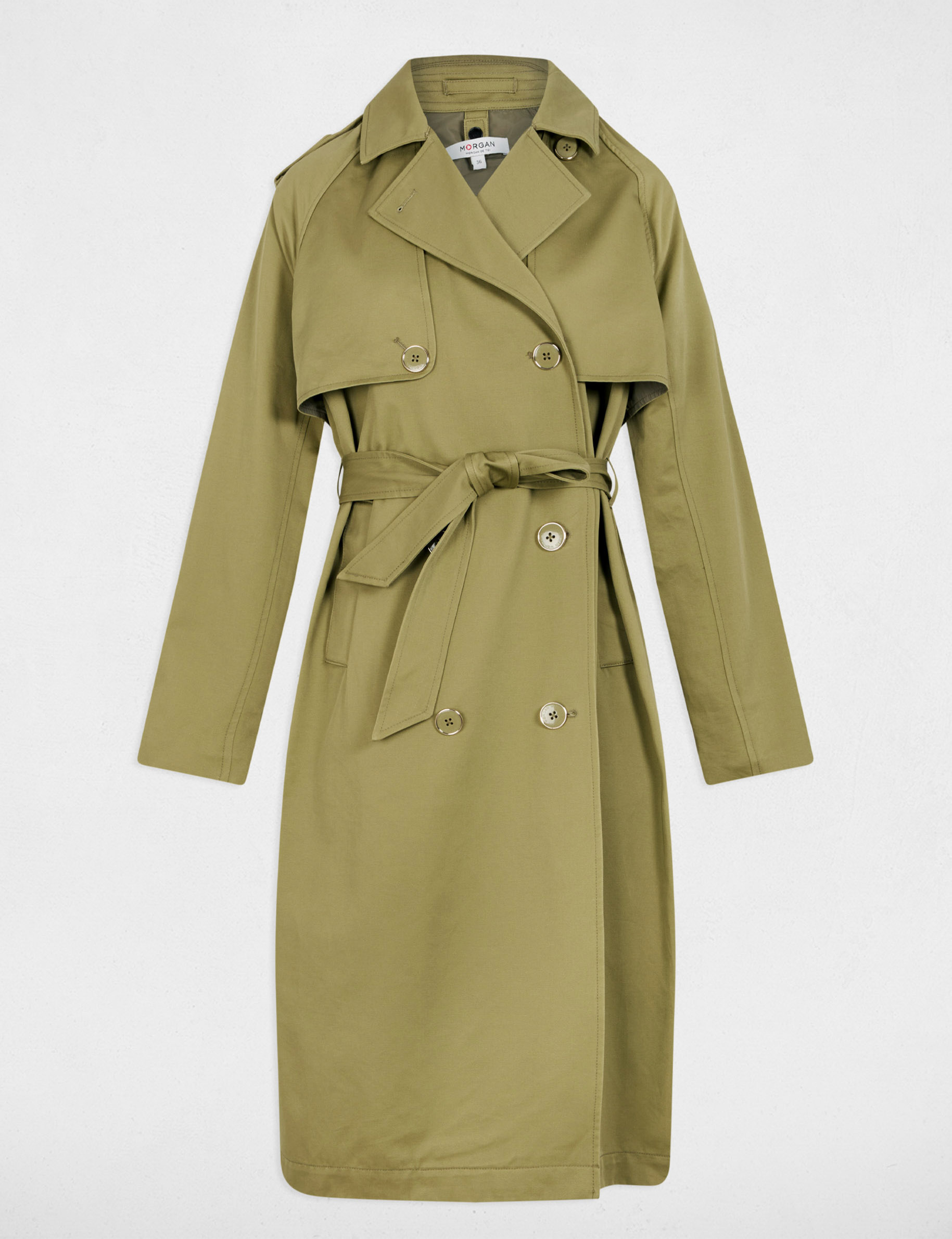 belted long trenchcoat sand women Belted long trenchcoat sand women