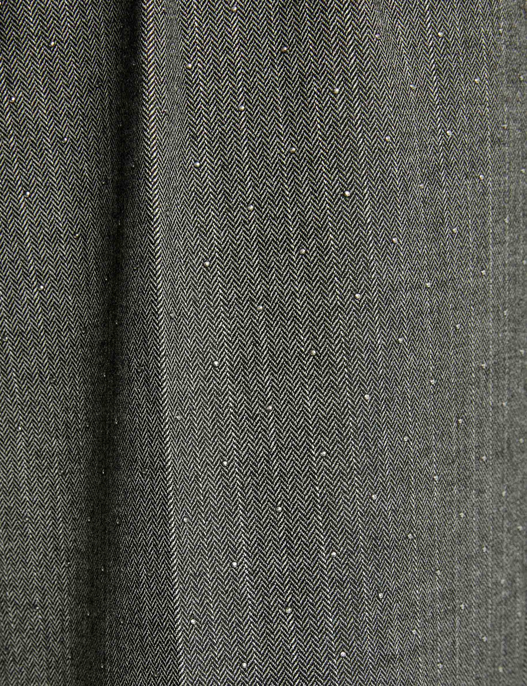 striped straight trousers mid grey women null