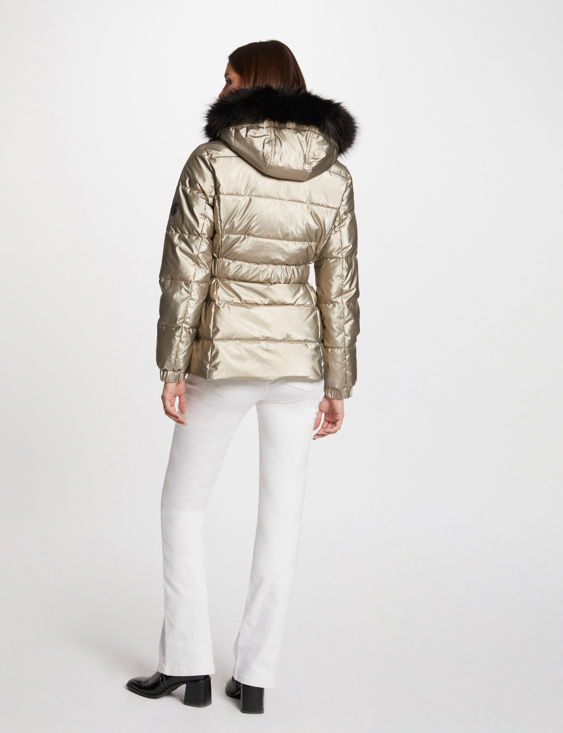Gold padded coat online