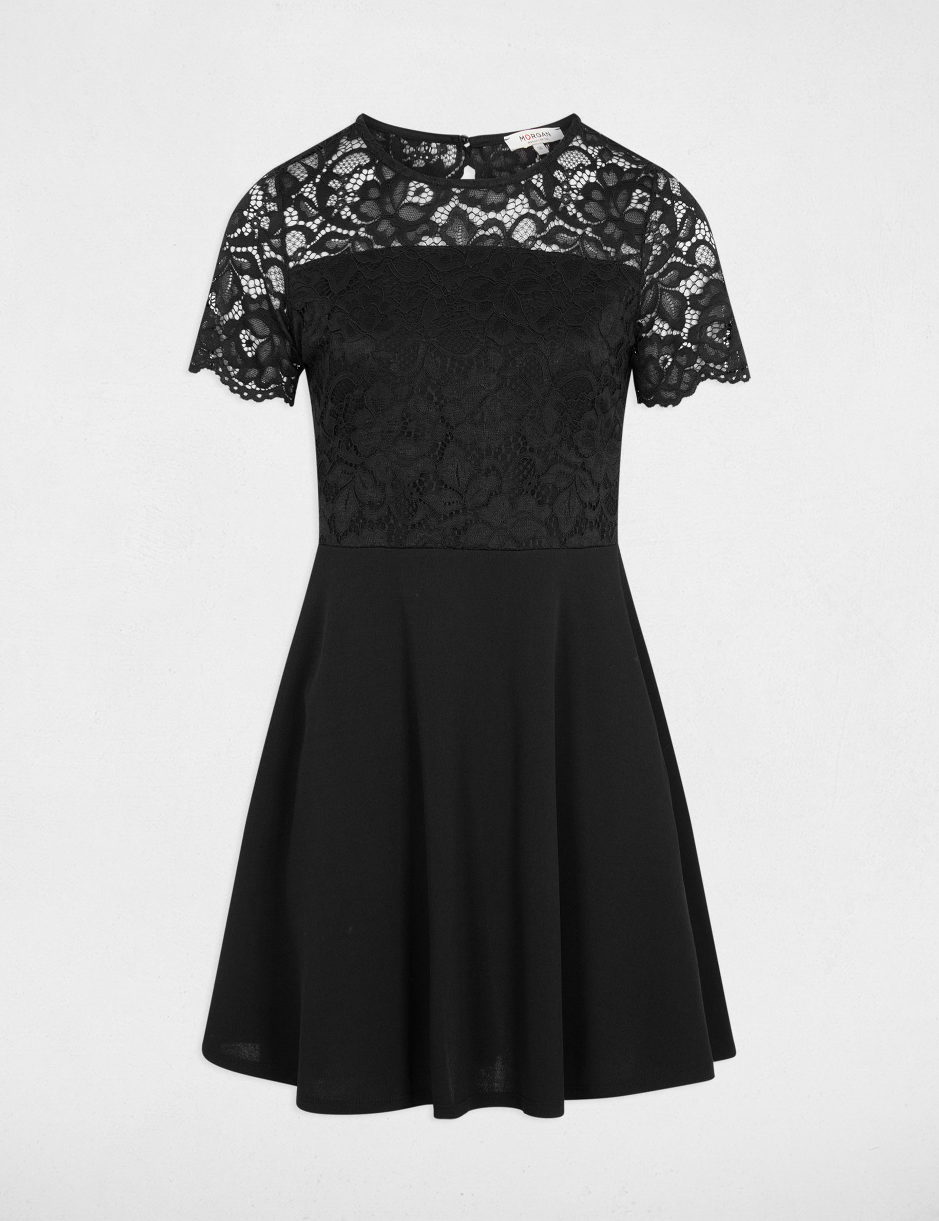 Fitted lace dress black women