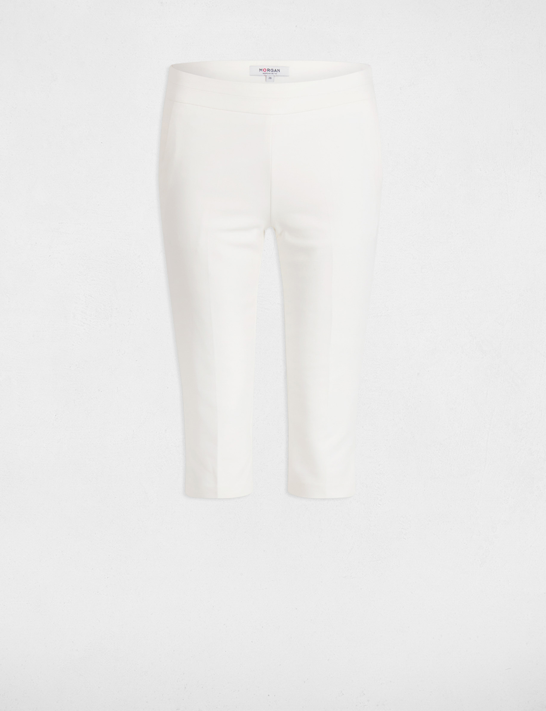 slim cropped trousers white women Slim cropped trousers white women