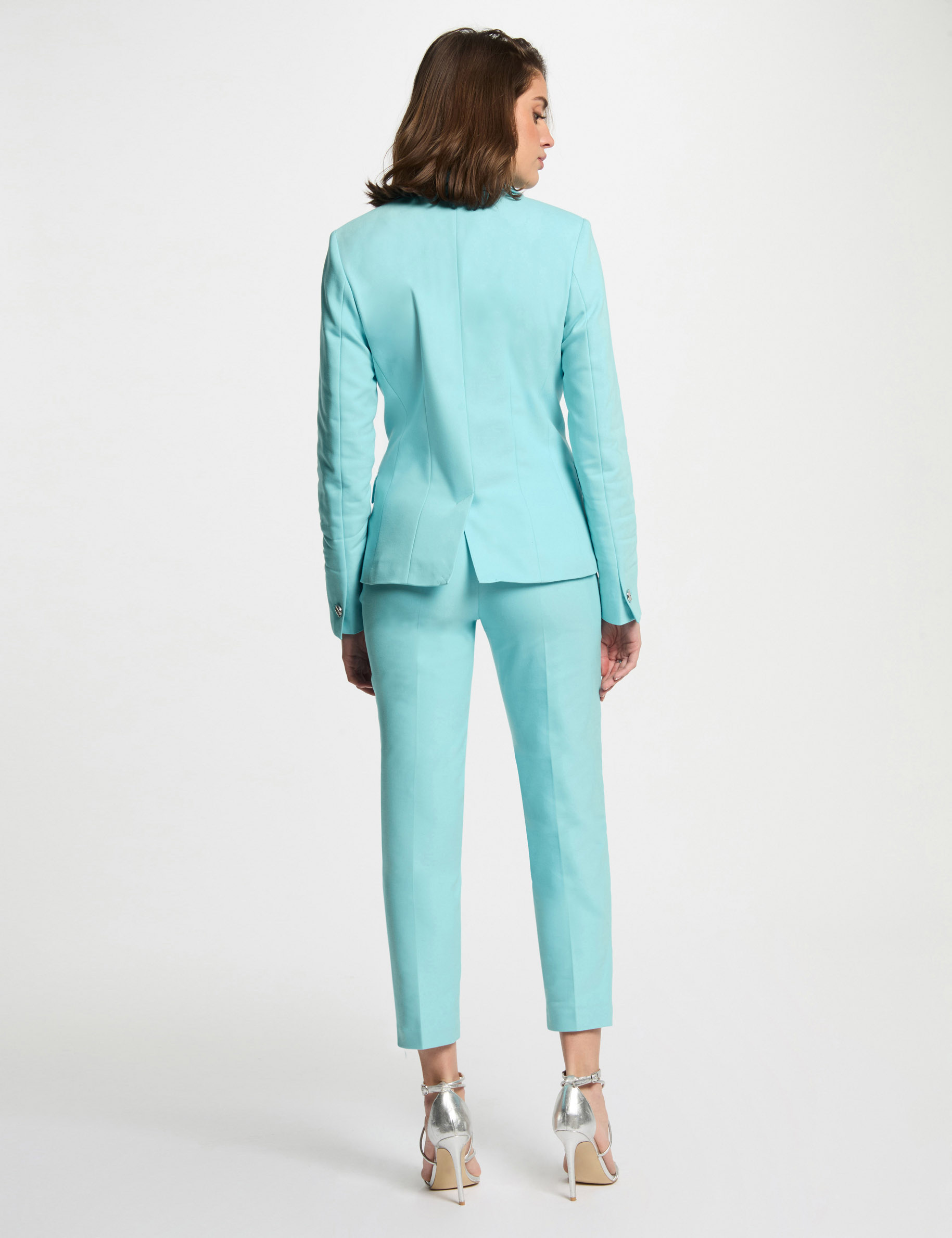 double breasted blazer sky blue women Double breasted blazer sky blue women
