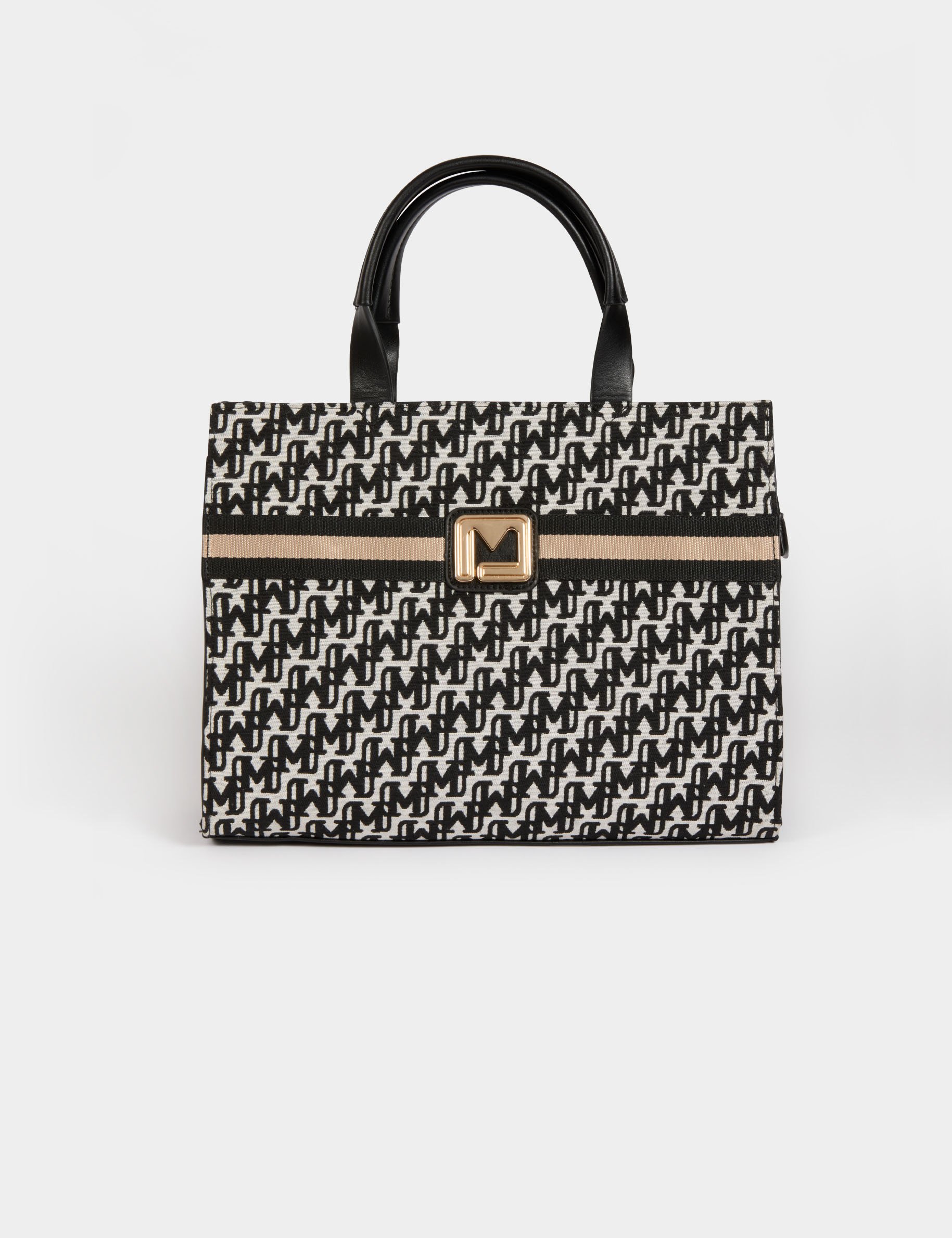 Monogrammed bag black women