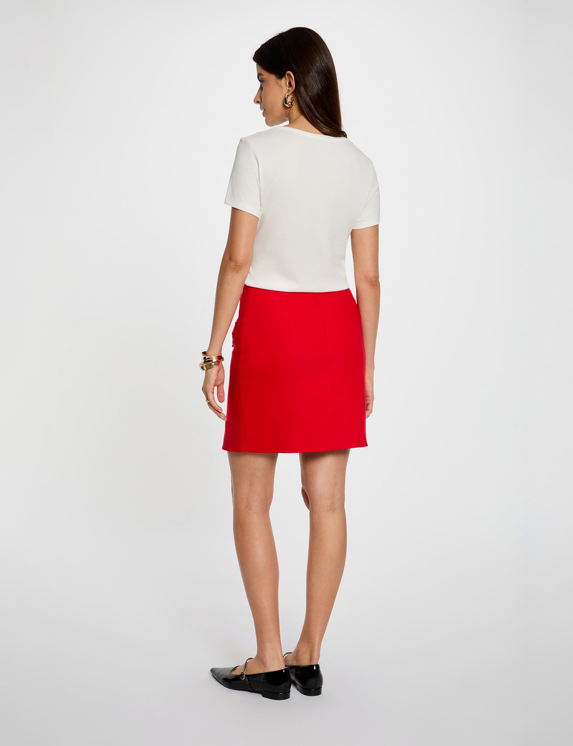 fitted short skirt red women Fitted short skirt red women