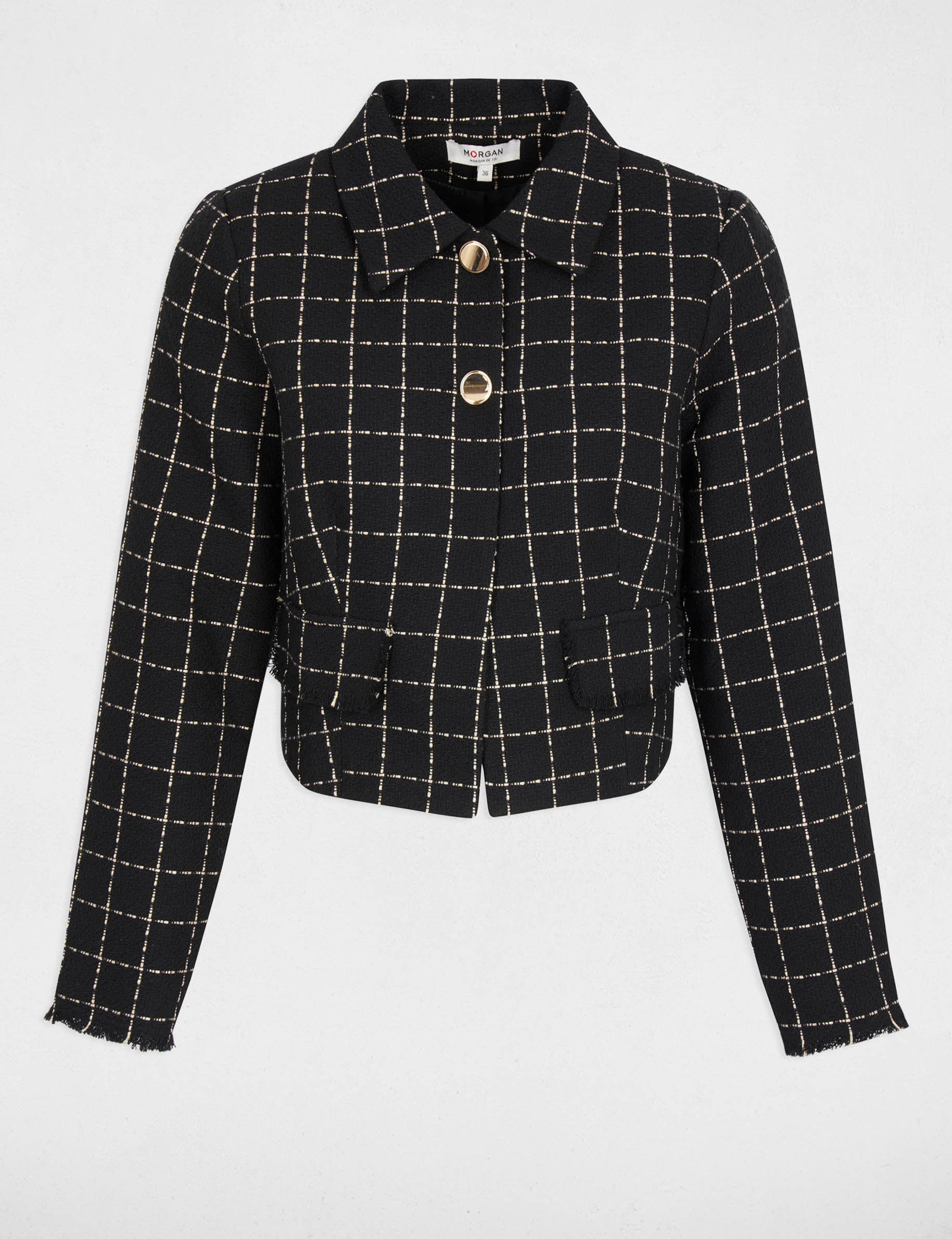 fitted cropped jacket black women Fitted cropped jacket black women