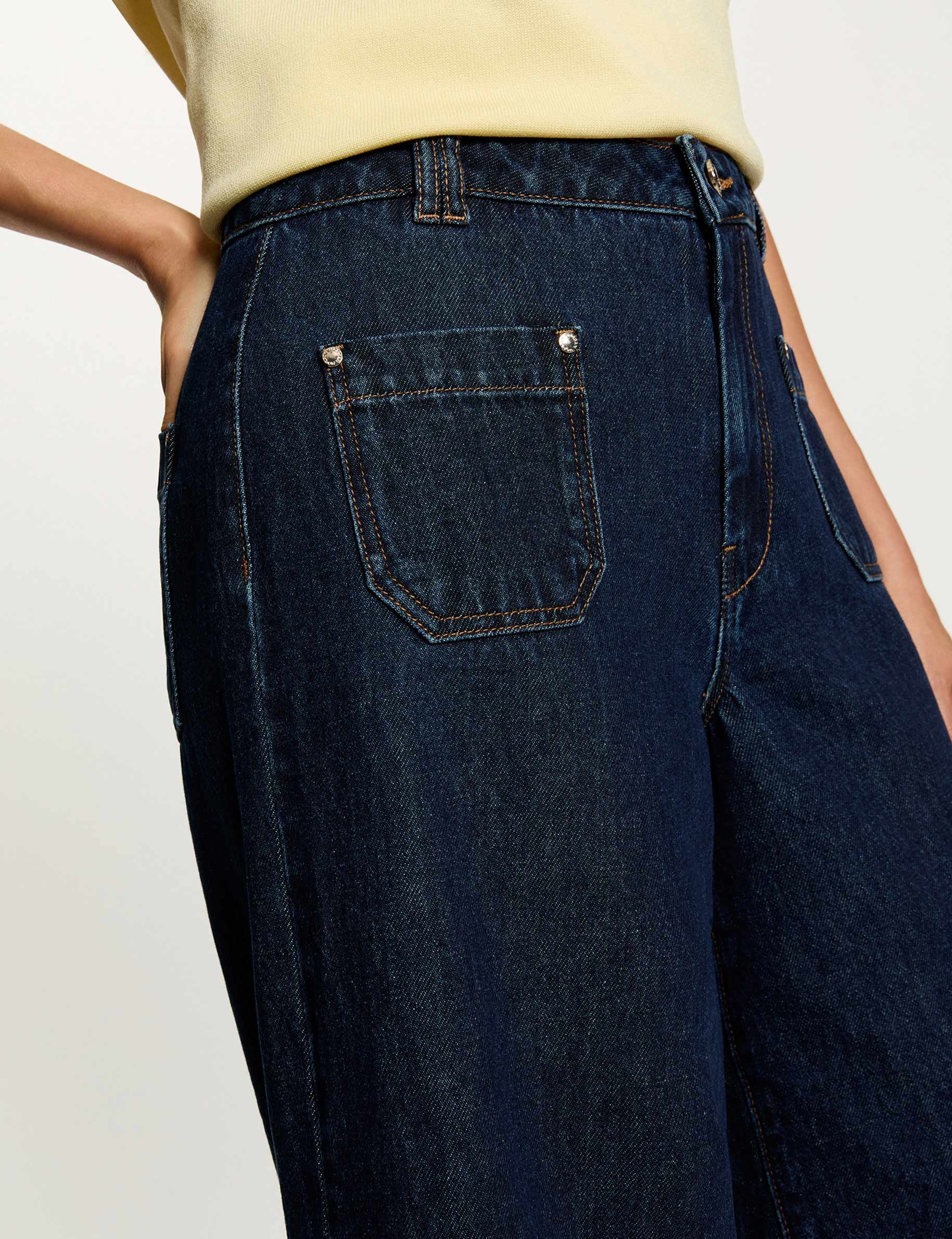 High-waisted shorts blue women