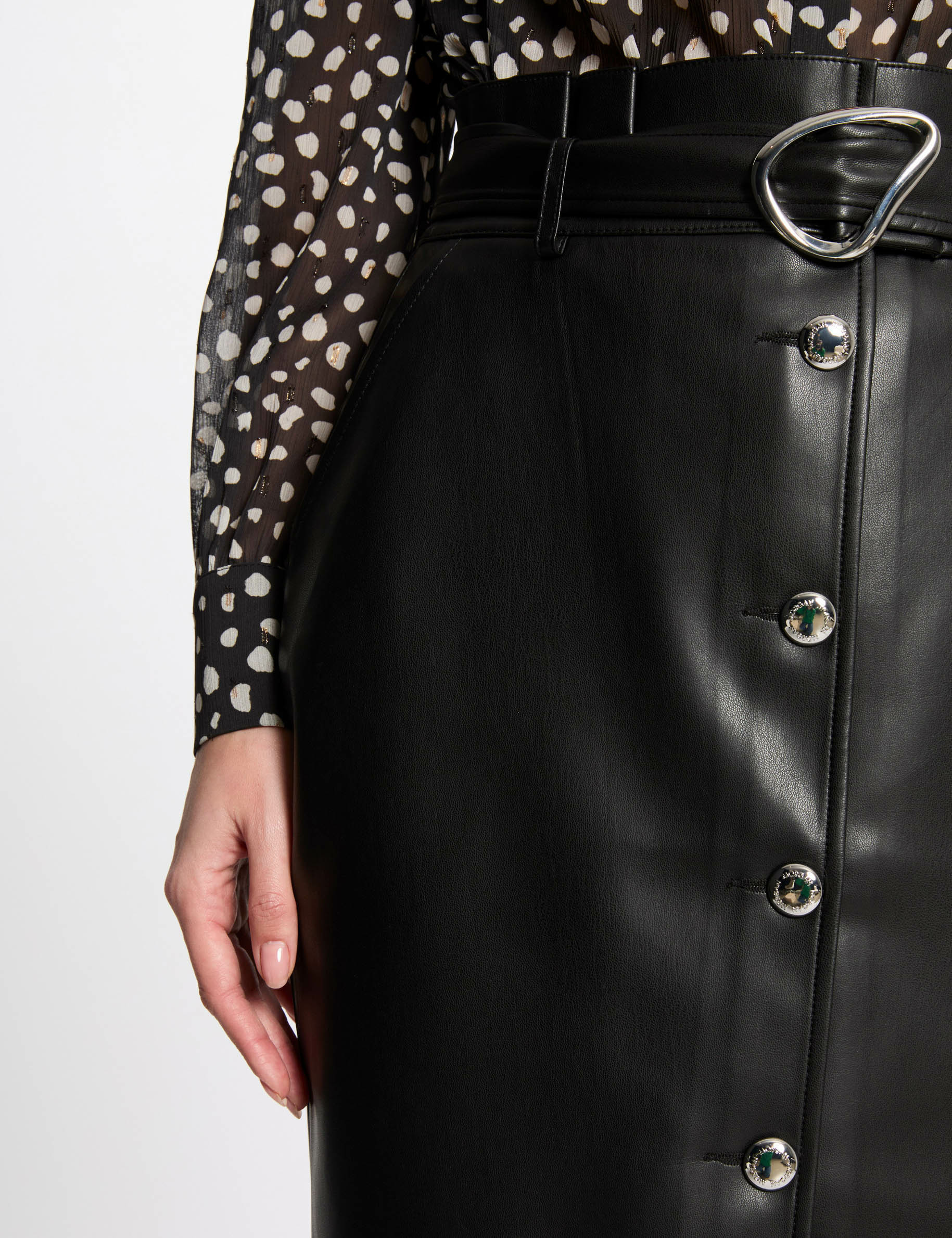 faux leather pencil skirt black women Faux leather pencil skirt black women