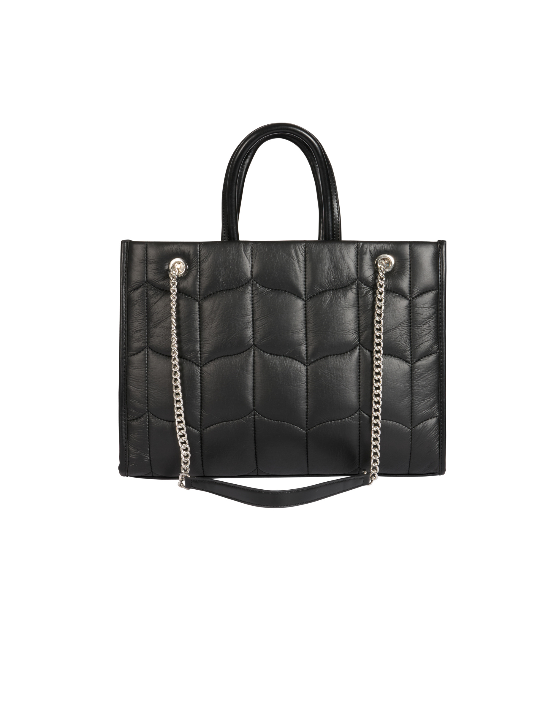 quilted shopper bag black women Quilted shopper bag black women