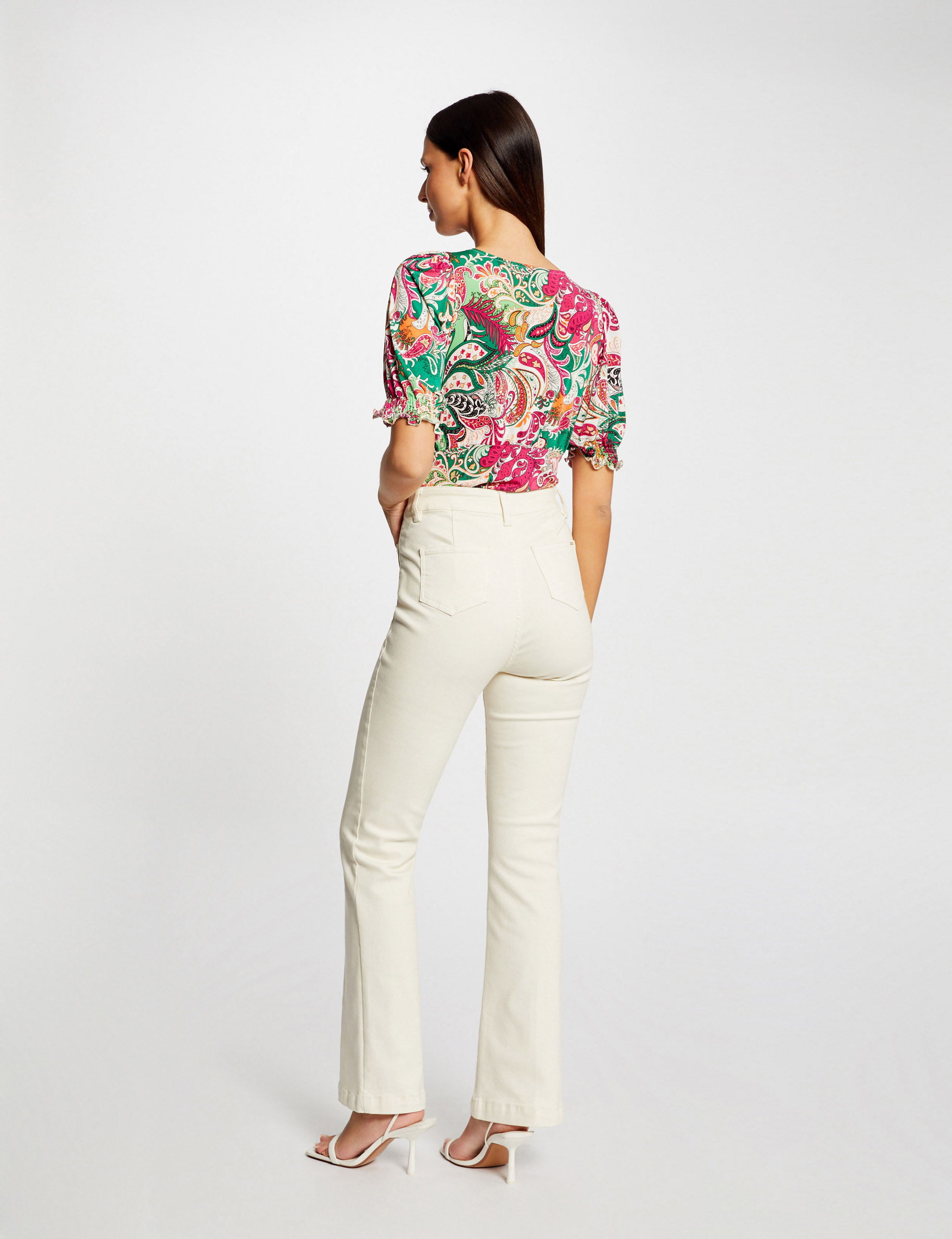 Short-sleeved printed t-shirt multico ladies' Short-sleeved printed t-shirt multico ladies'