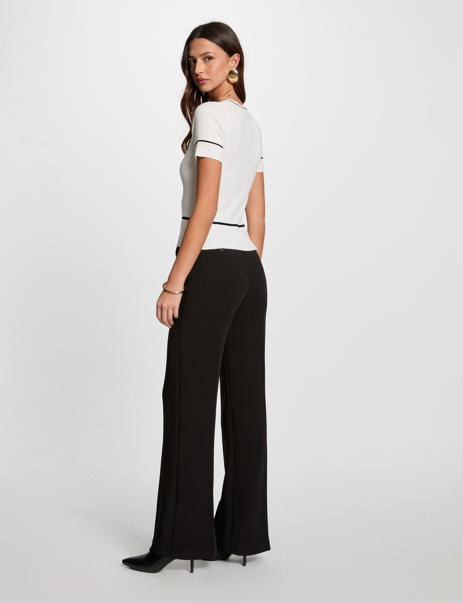 short sleeved jumper white women Short-sleeved jumper white women