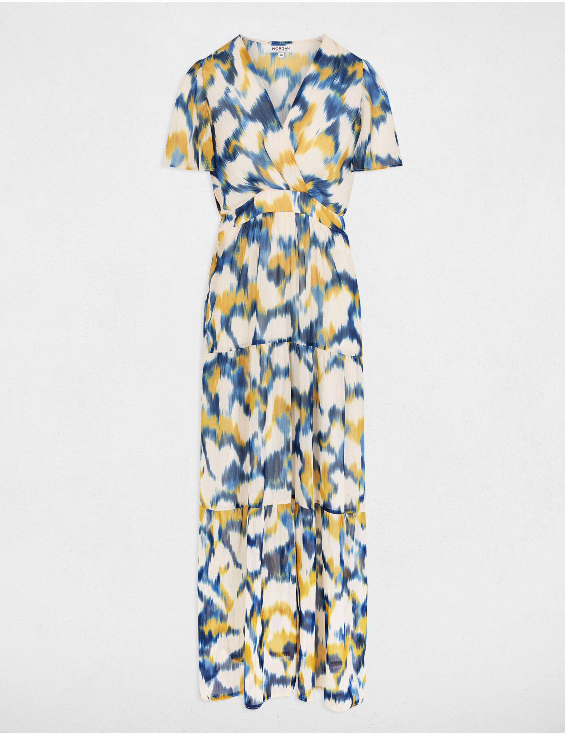 Printed maxi straight dress multicolor women