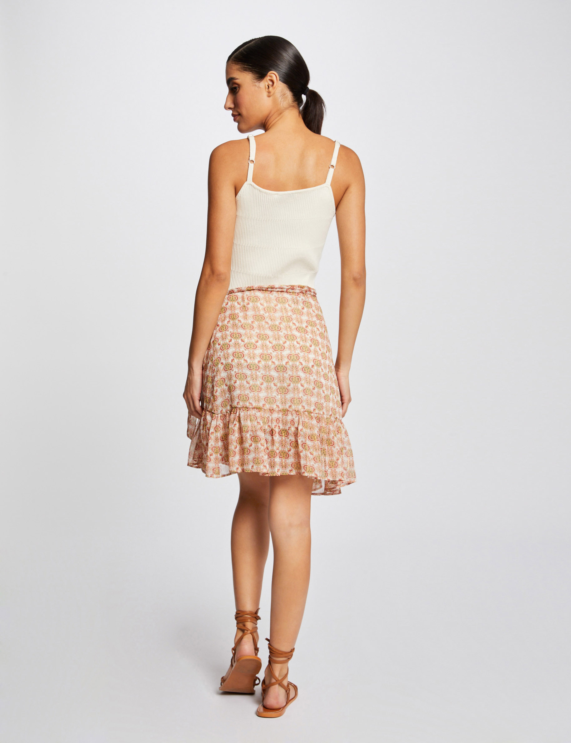 Wrap skirt abstract print multico ladies' Wrap skirt abstract print multico ladies'