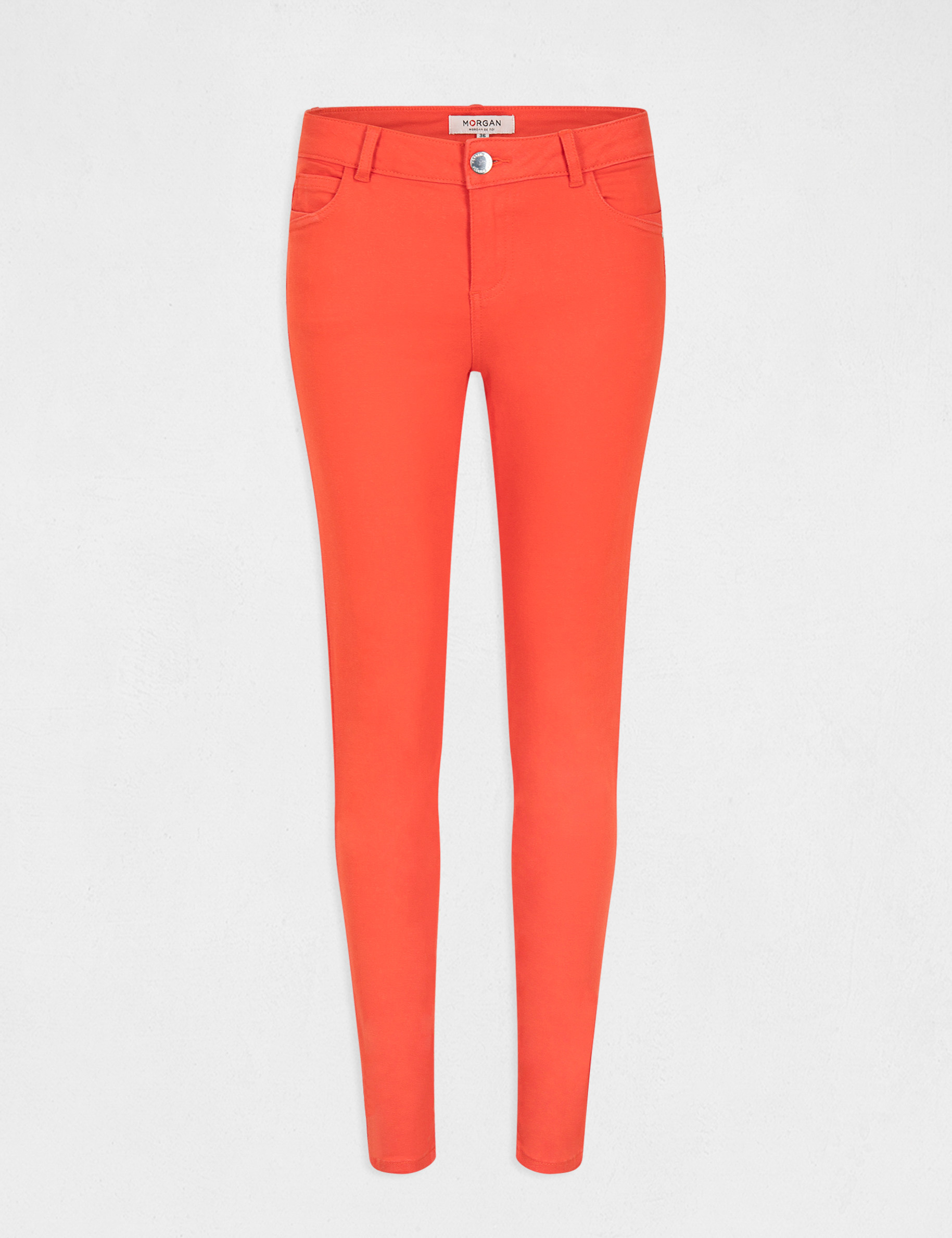 Low-waisted skinny jeans orange ladies' Low-waisted skinny jeans orange ladies'