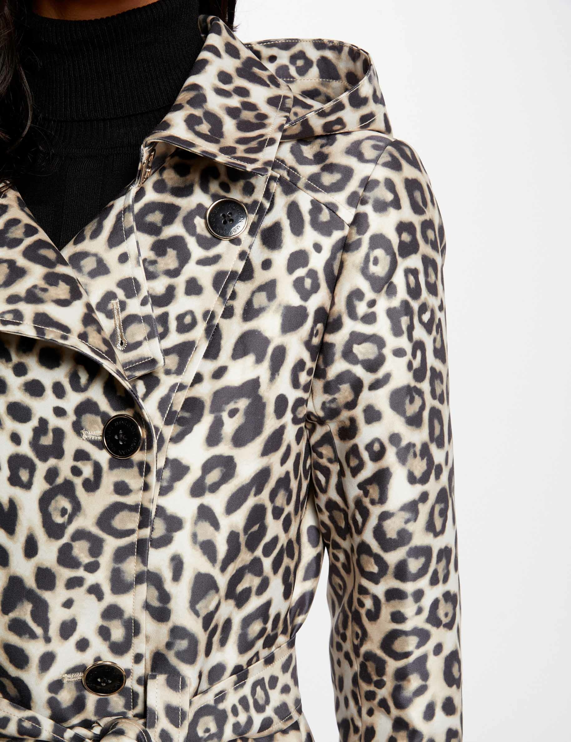 Ladies leopard cheap print coat