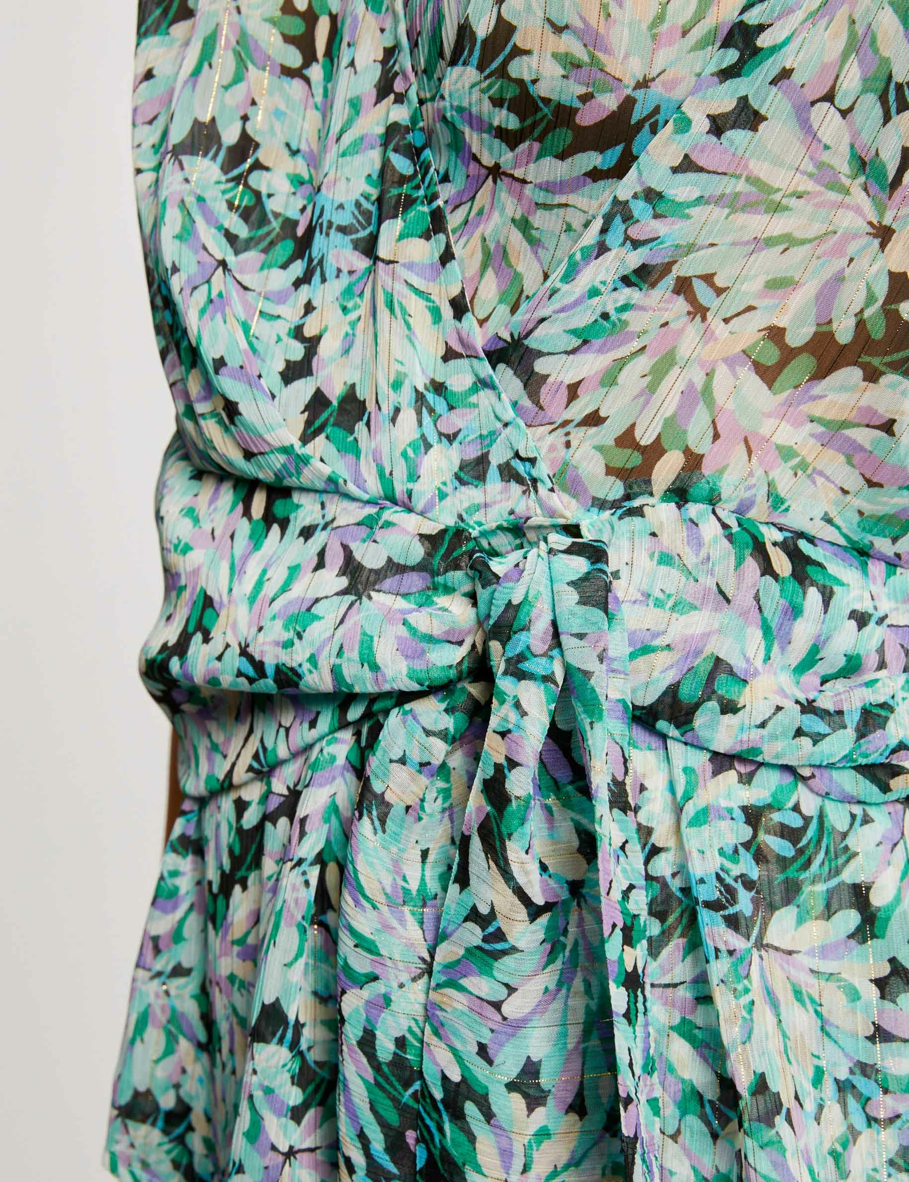 Short-sleeved blouse floral print multico ladies' Short-sleeved blouse floral print multico ladies'