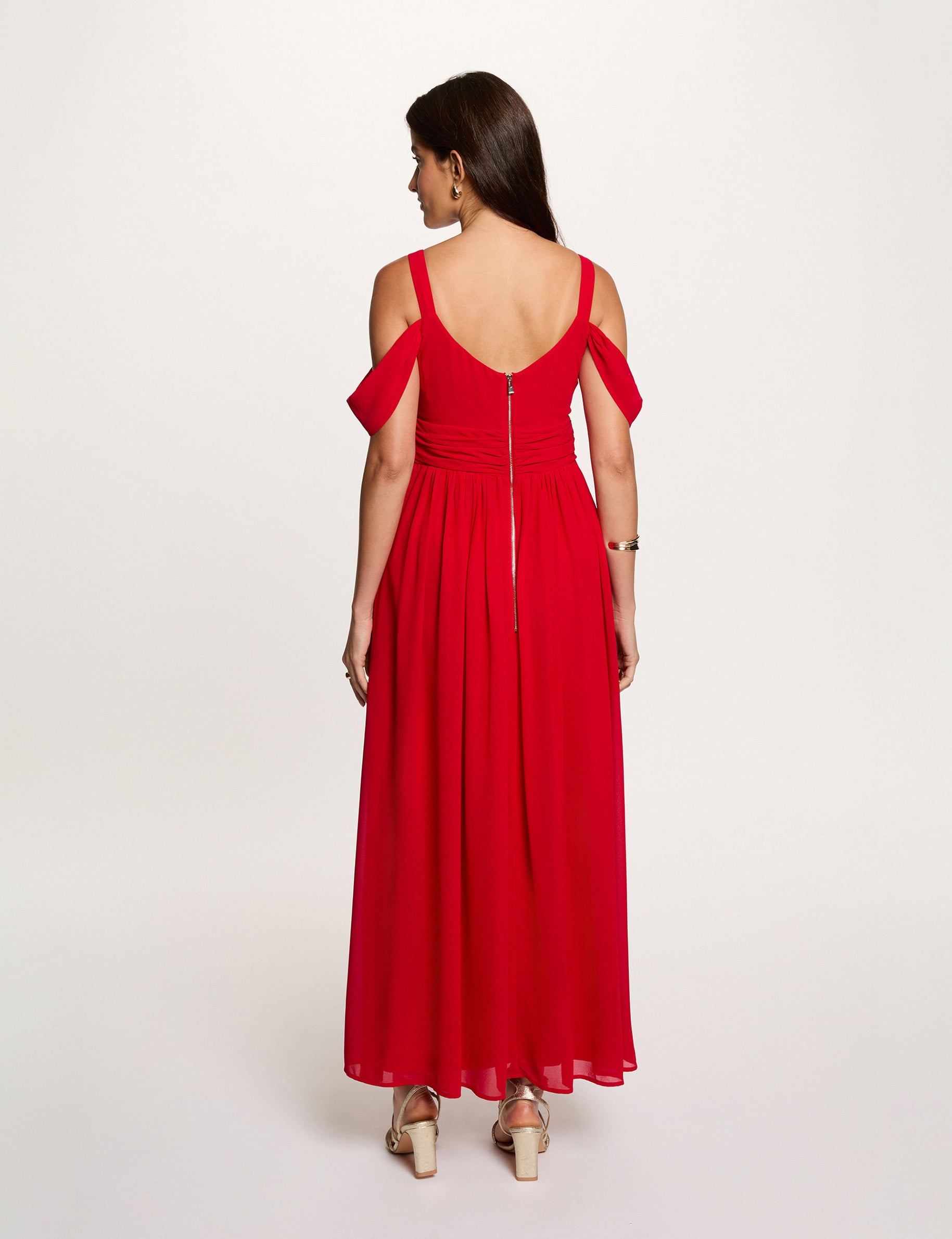 Long dress red women