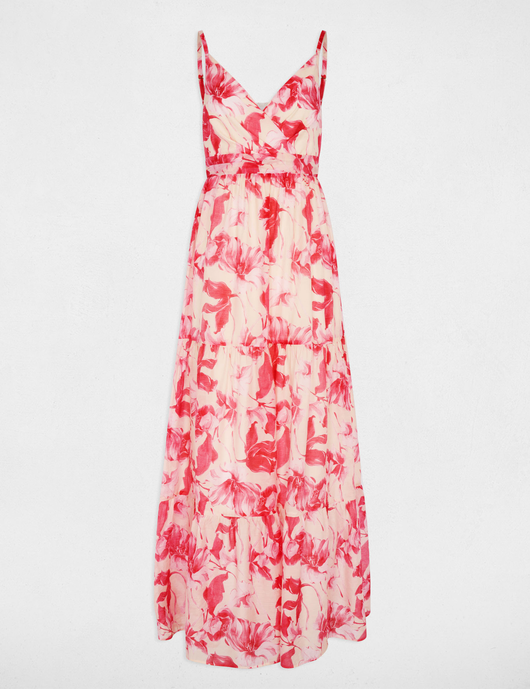 Long wrap dress multicolor women