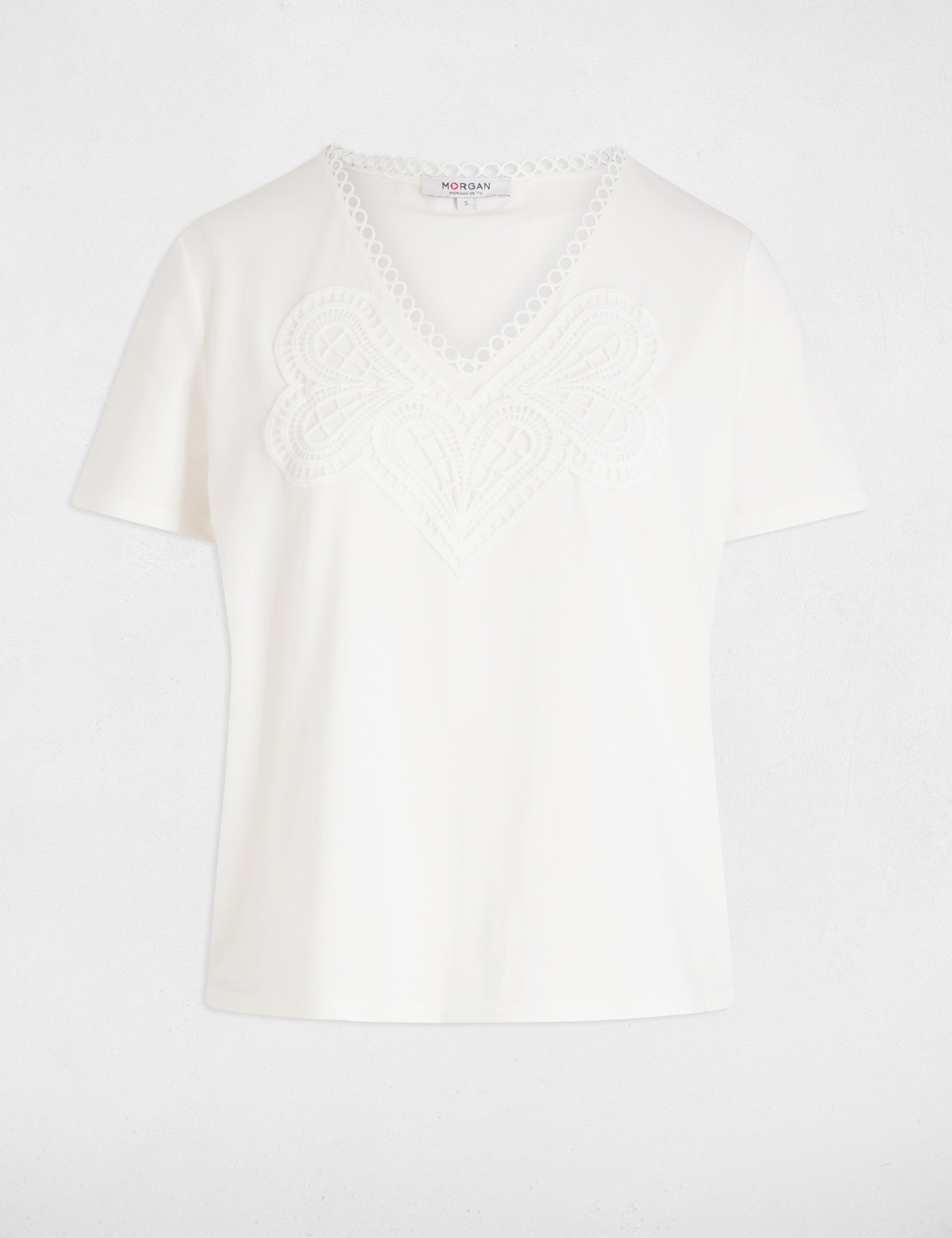t shirt manches courtes blanc femme T-shirt manches courtes blanc femme