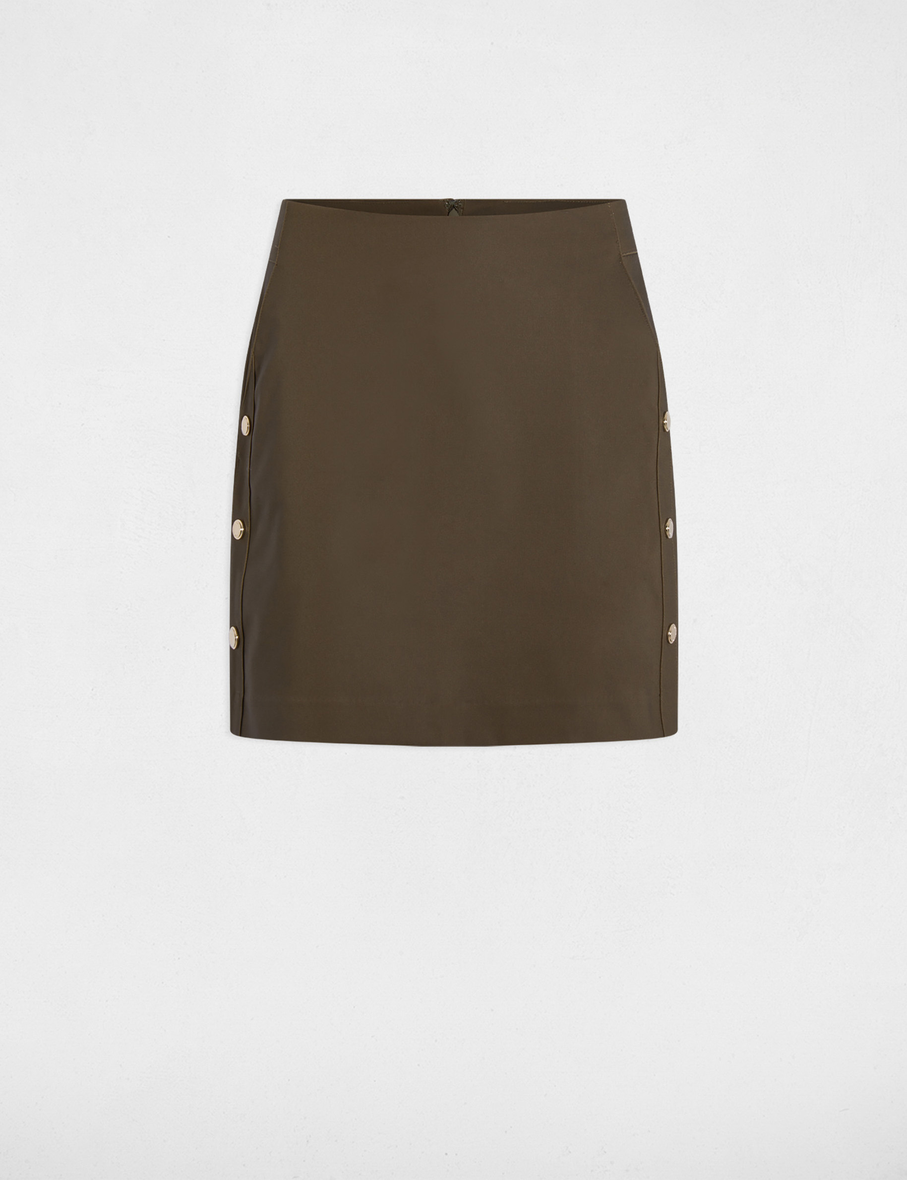 jupe courte ajustee vert kaki femme Jupe courte ajustée vert kaki femme