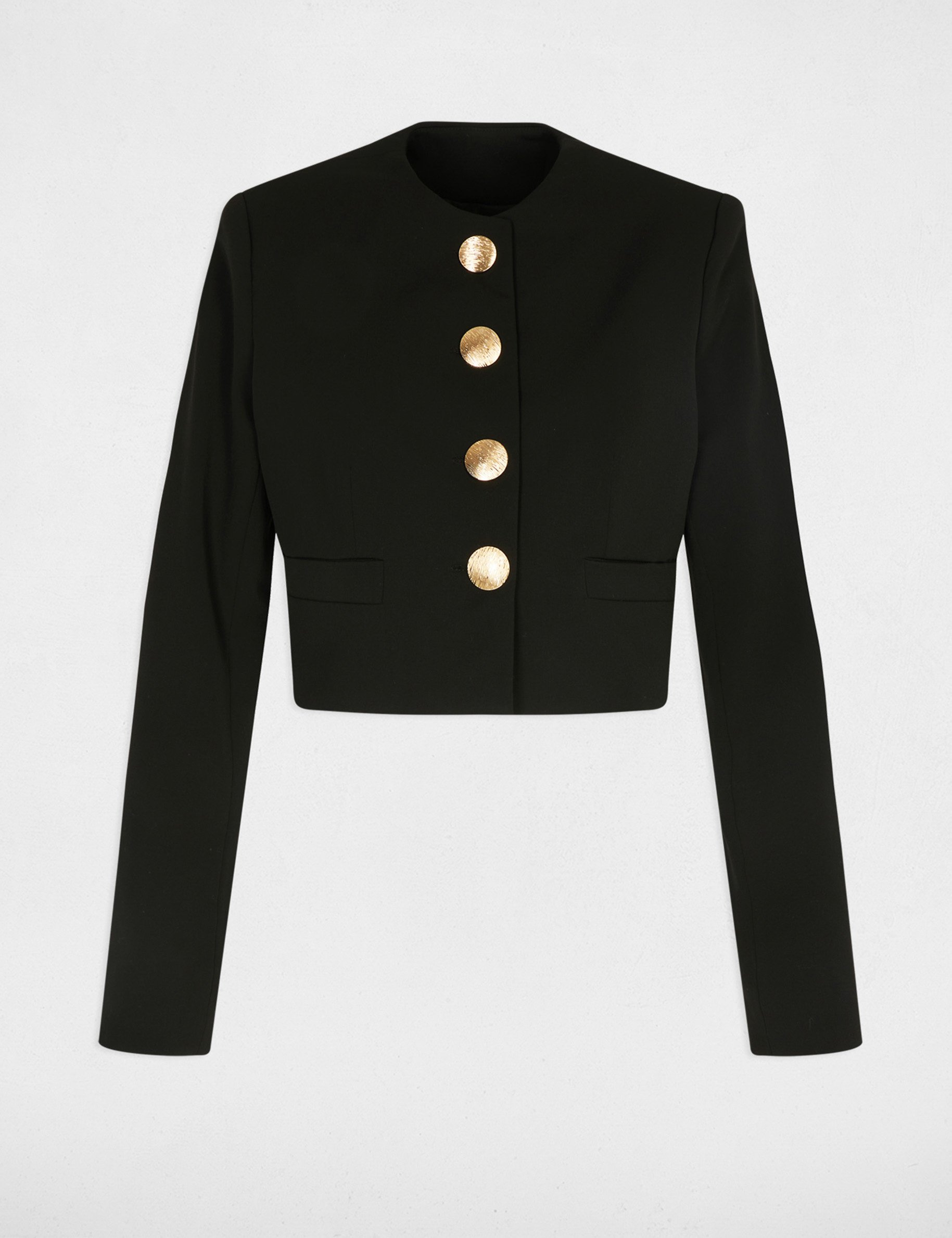 Veste courte noir femme